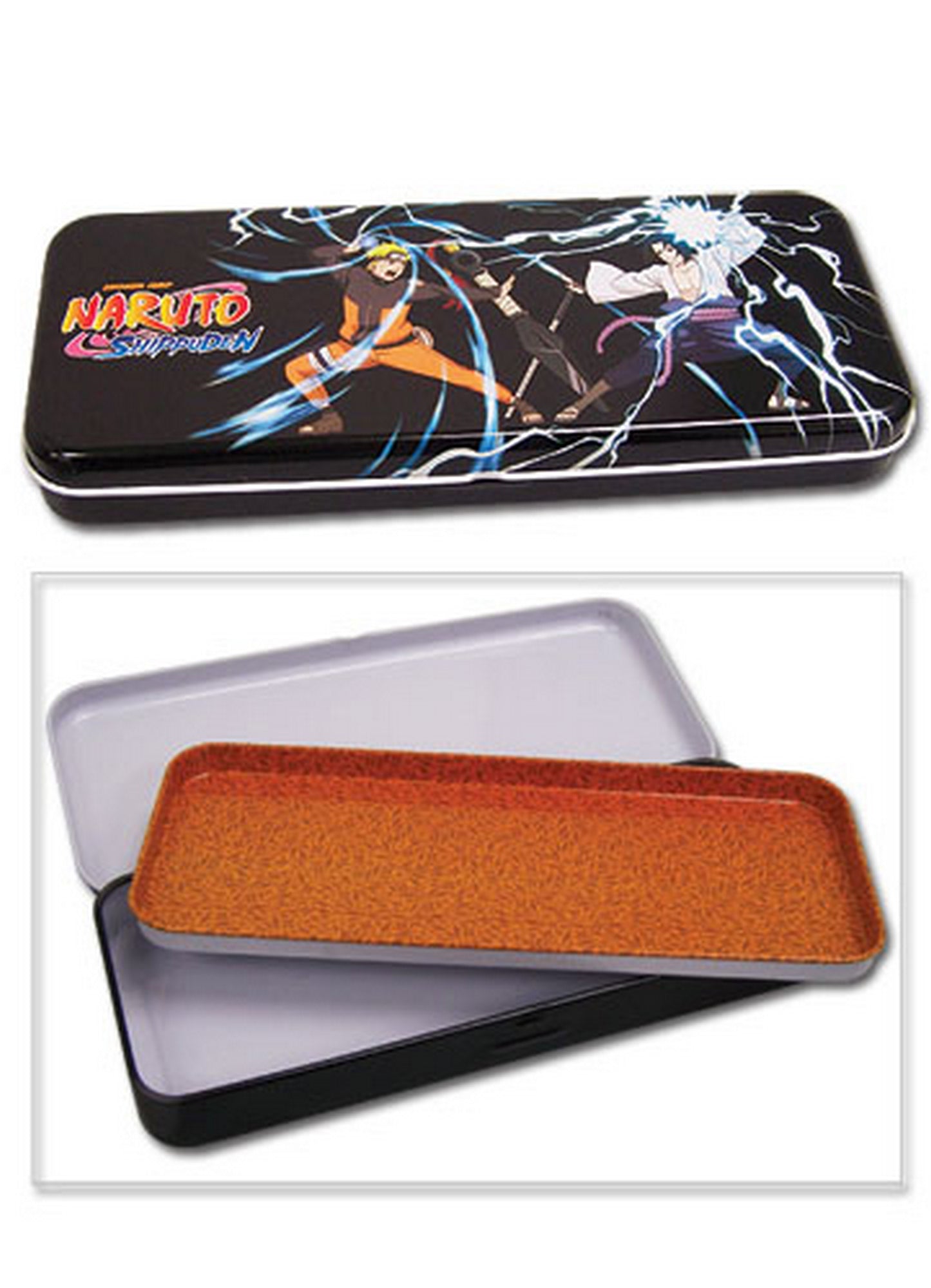 Naruto Shippuden - Naruto Uzumaki Vs Sasuke Uchiha Tin Pencil Case