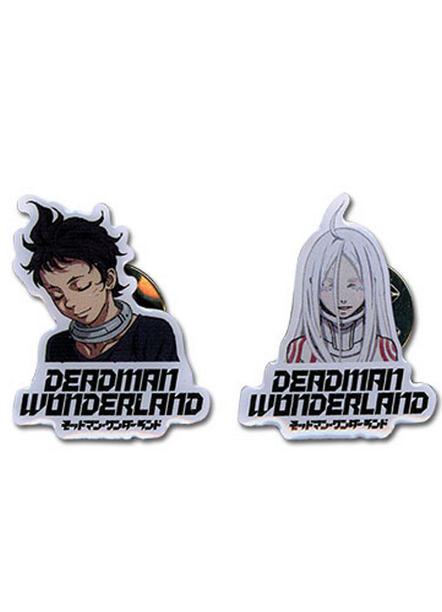 Deadman Wonderland - Shiro & Ganta Igarashi Eye Closing Version Pin Set