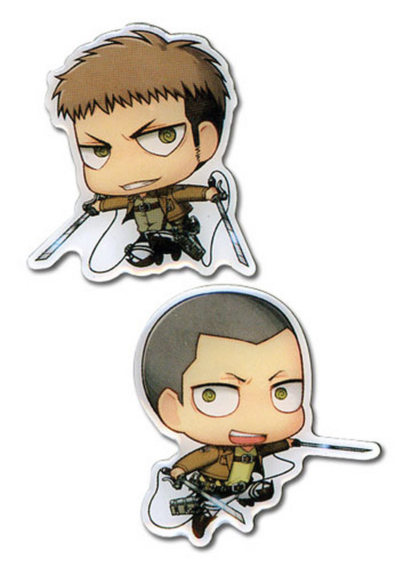 Attack On Titan - SD Jean Kirstein & Connie Springer Metal Pins
