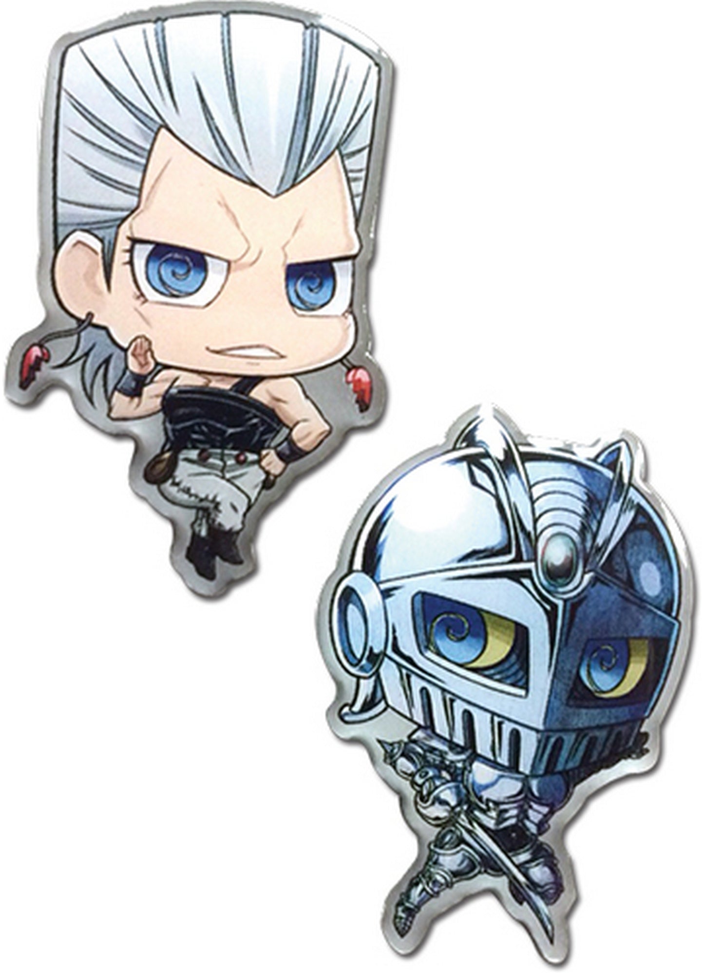 Jojos Bizarre Adventure - Jean Pierre Polnareff & Star Platinum SD Pin