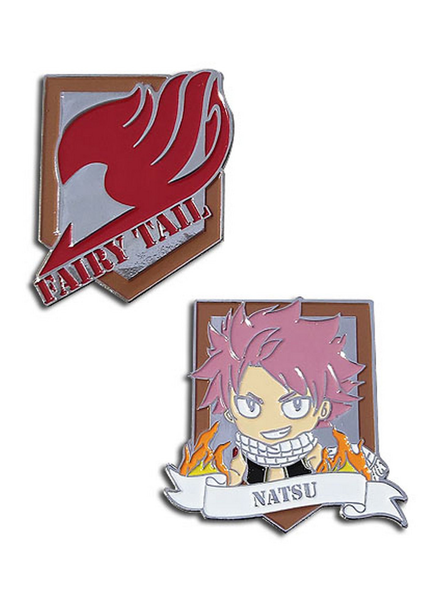 Fairy Tail S7 - Fairy Tail Emblem & Natsu Dragneel Pins
