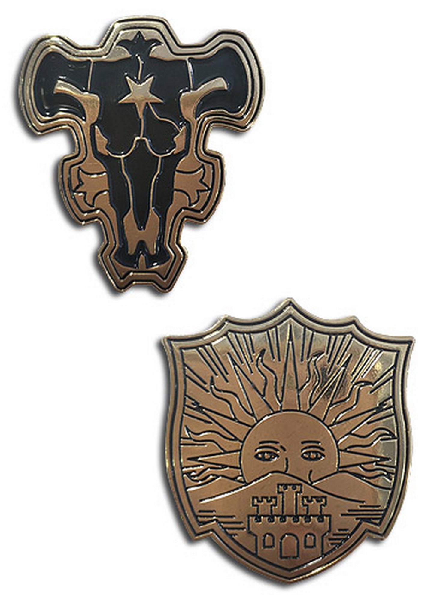 Black Clover - The Black Bulls & The Golden Dawn Pins
