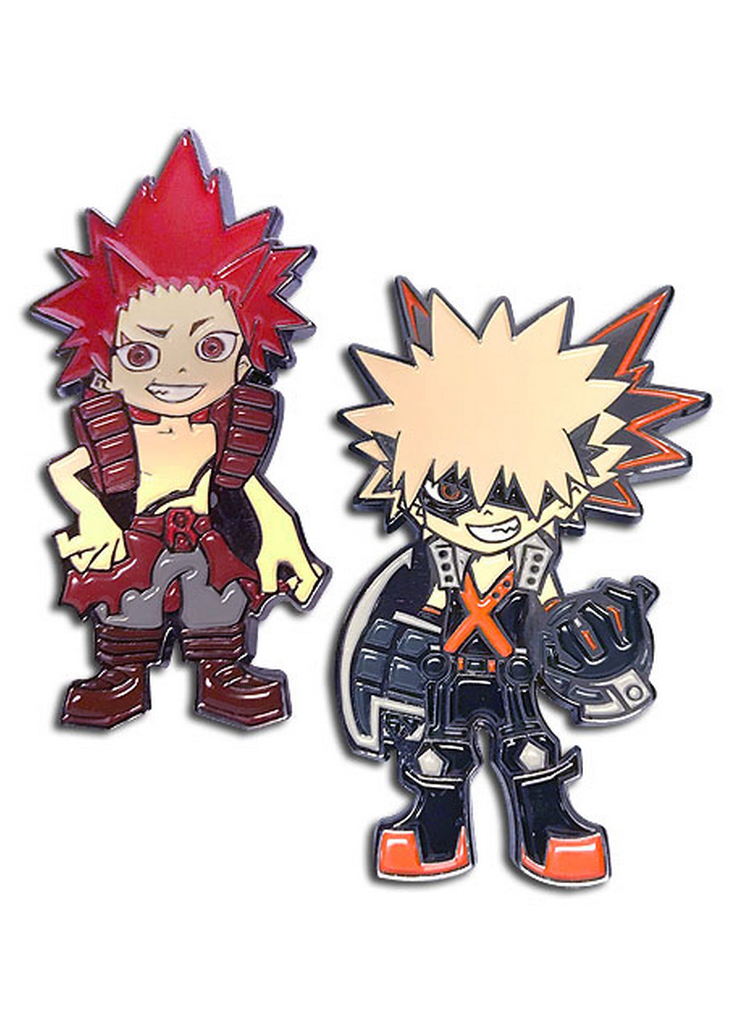 My Hero Academia - Katsuki Bakugo & Eijiro Kirishima "Red Riot" Pins
