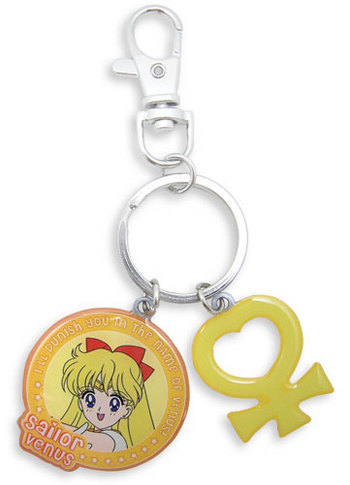 Sailor Moon - Venus & Symbol Metal Key Chain