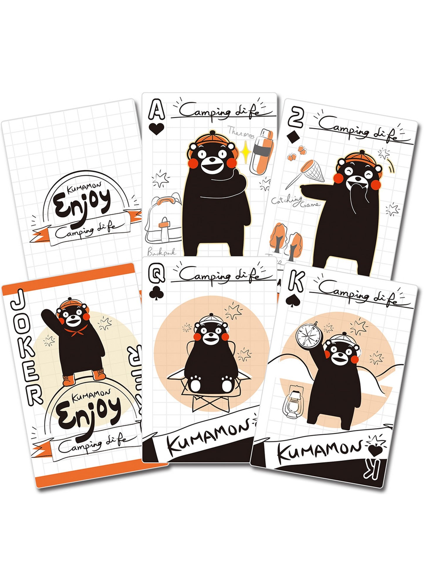 Kumamon - Kumamon Enjoy Camping Life Version Playing Cards