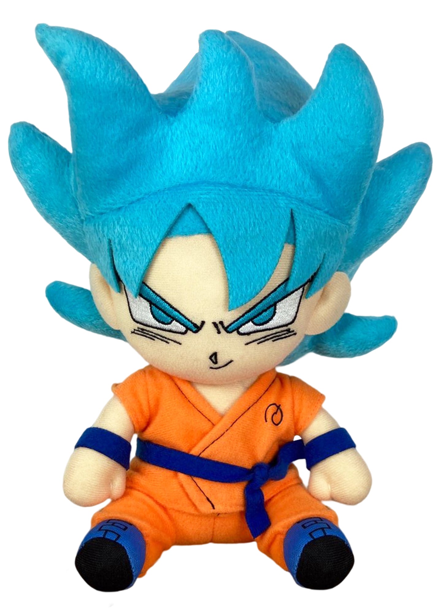 Dragon Ball Super - Super Saiyan God Goku Sitting Pose Plush 7"H