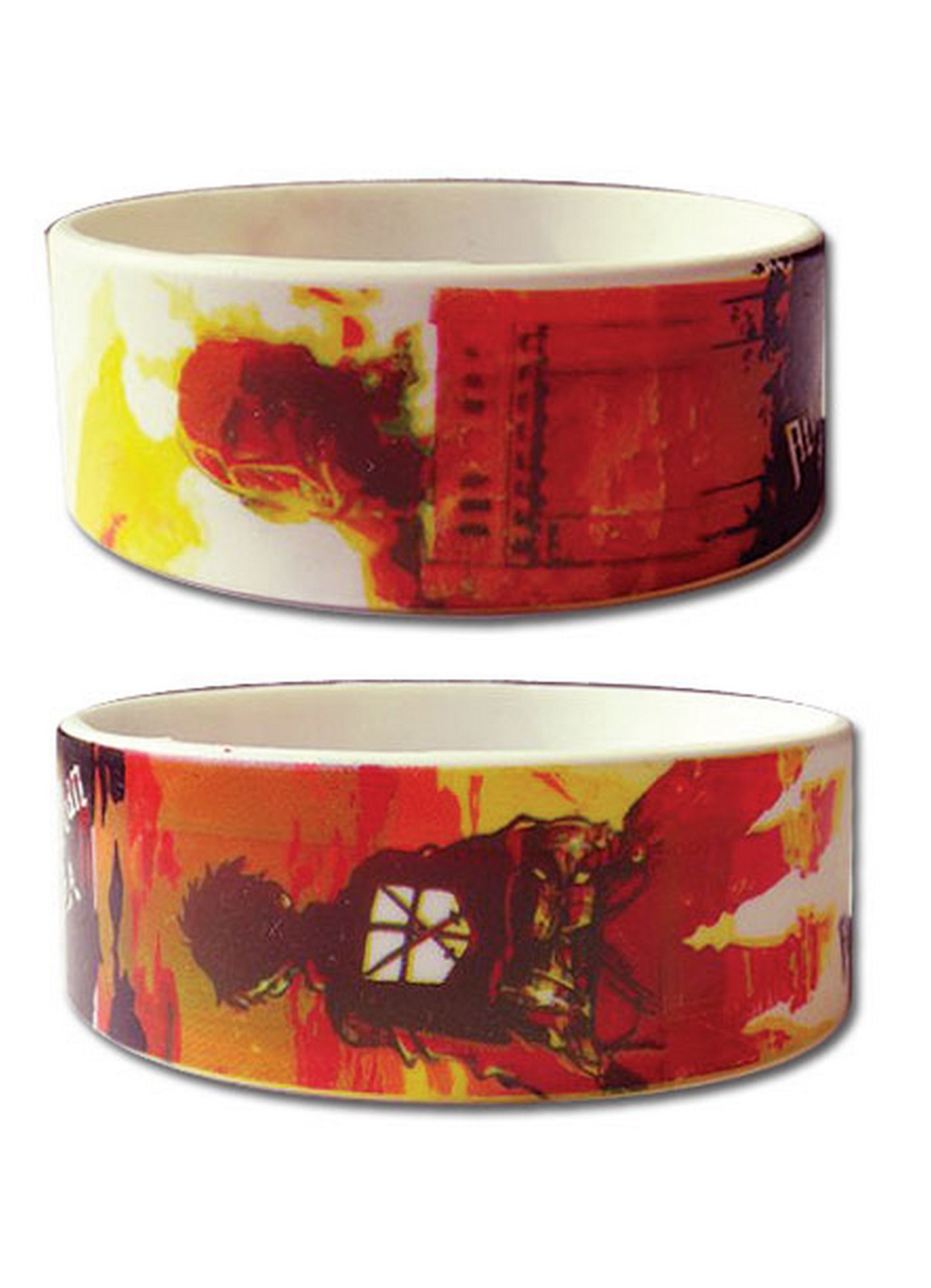 Attack On Titan - Eren Yeager & Colossal Titan Staredown PVC Wristband