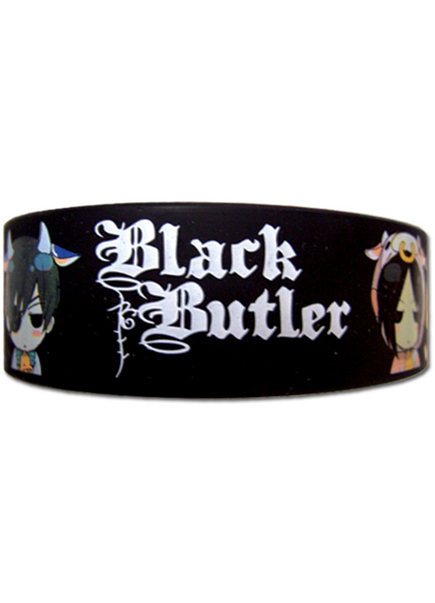 Black Butler - Sebastian Michaelis And Ciel Phantomhive Cow PVC Wristband