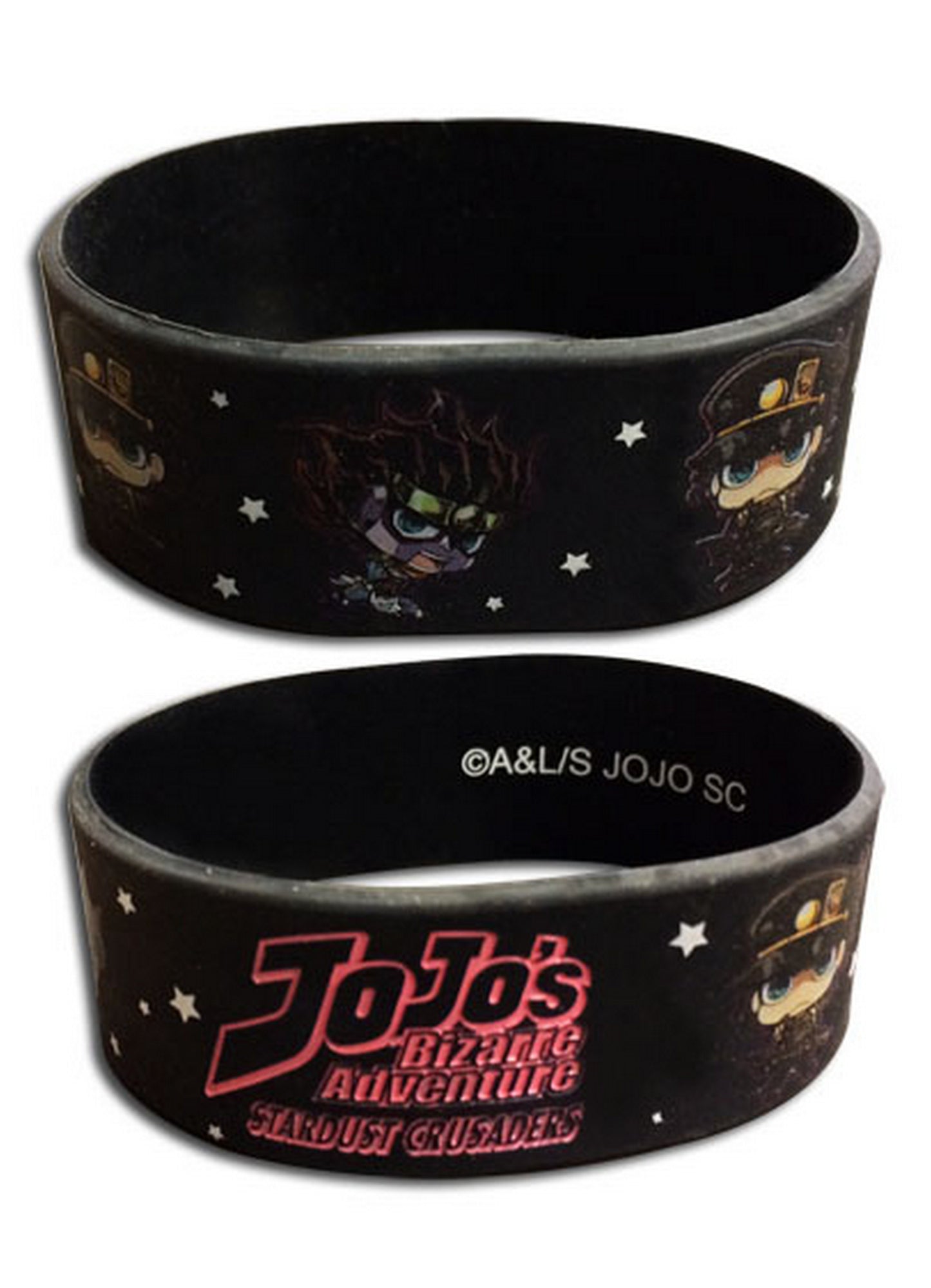 Jojos Bizarre Adventure - Jotaro Kujo & Platinum PVC Wristband