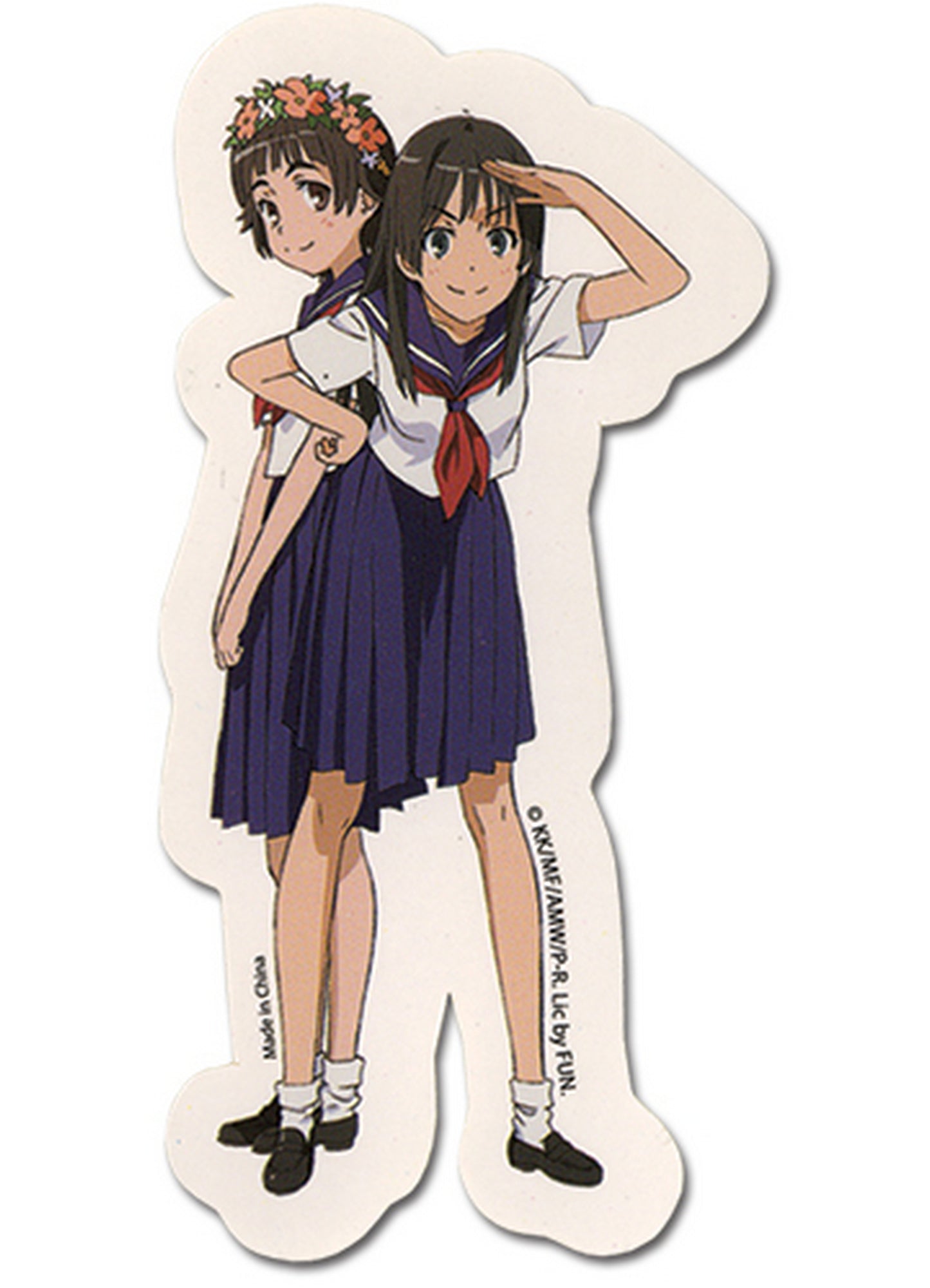 A Certain Scientific Railgun - Ruiko Saten & Kazari Uiharu Sticker
