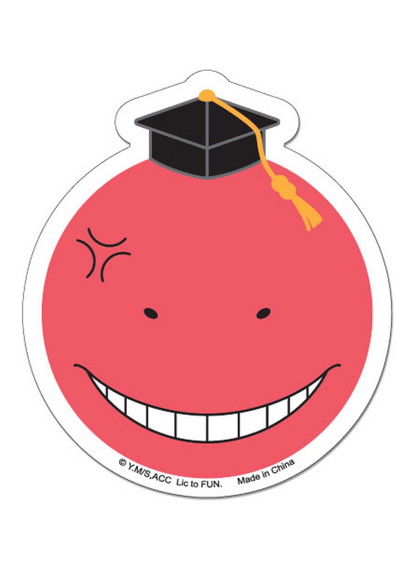 Assassination Classroom - Red Koro Sensei Sticker
