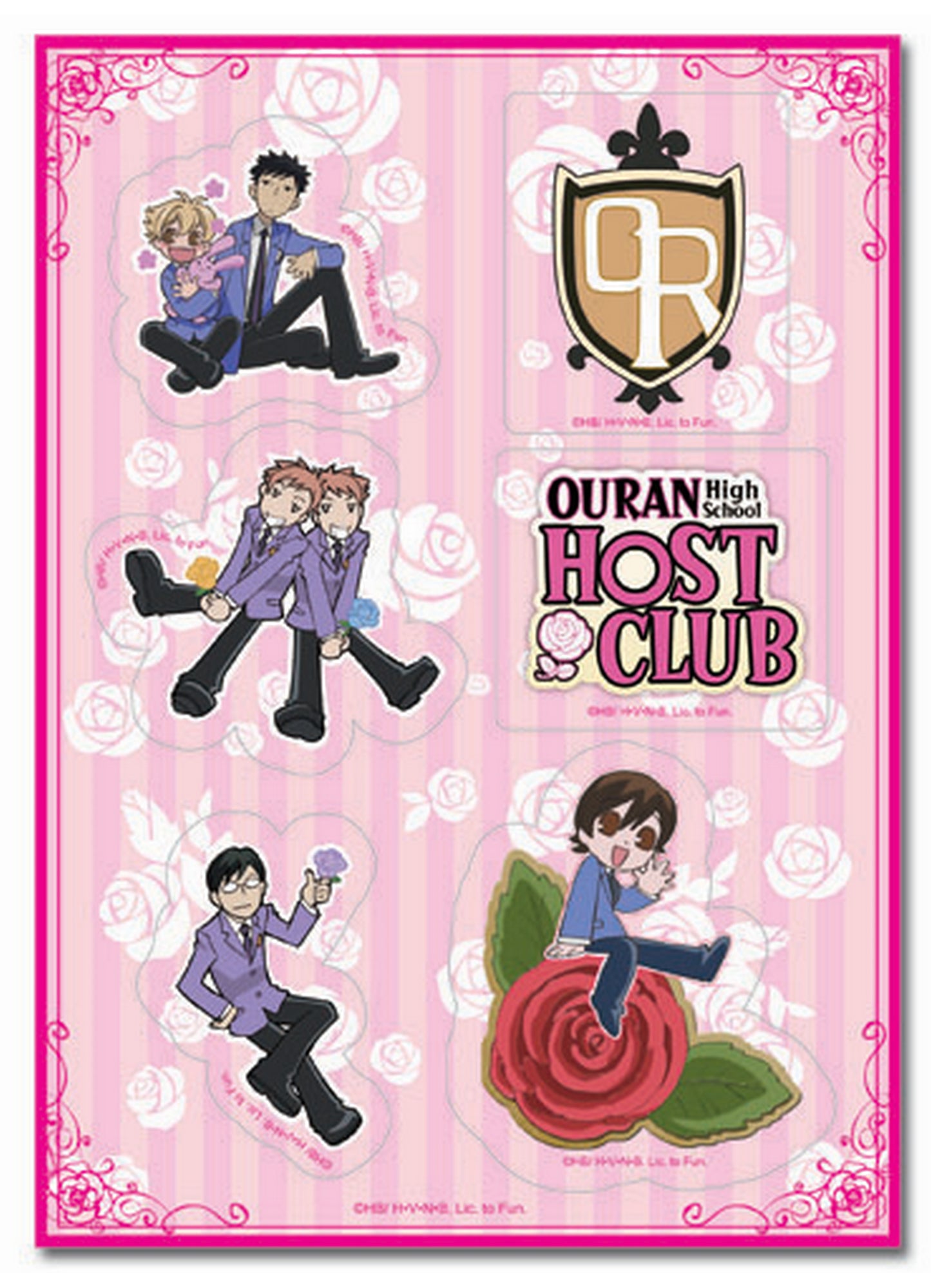 Ouran High School Host Club - Group Sticker Set 2 5"X7"