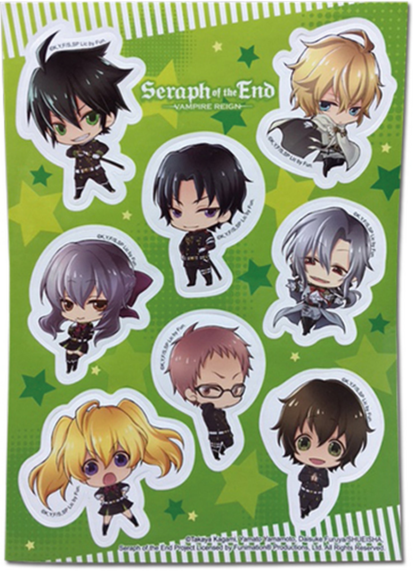 Seraph Of The End - SD Group Sticker Set 5X7