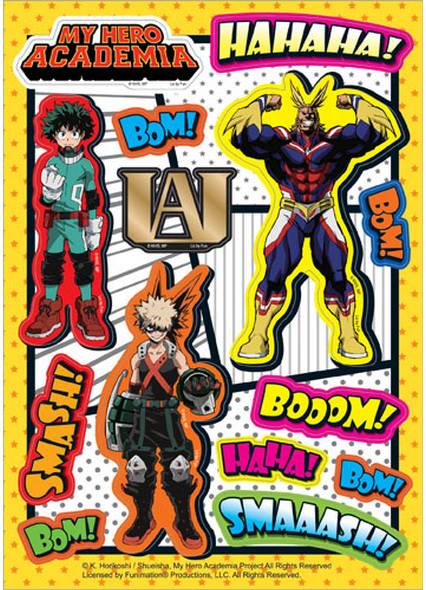 My Hero Academia - Onomatopoeia Group Sticker Set 5"X7"