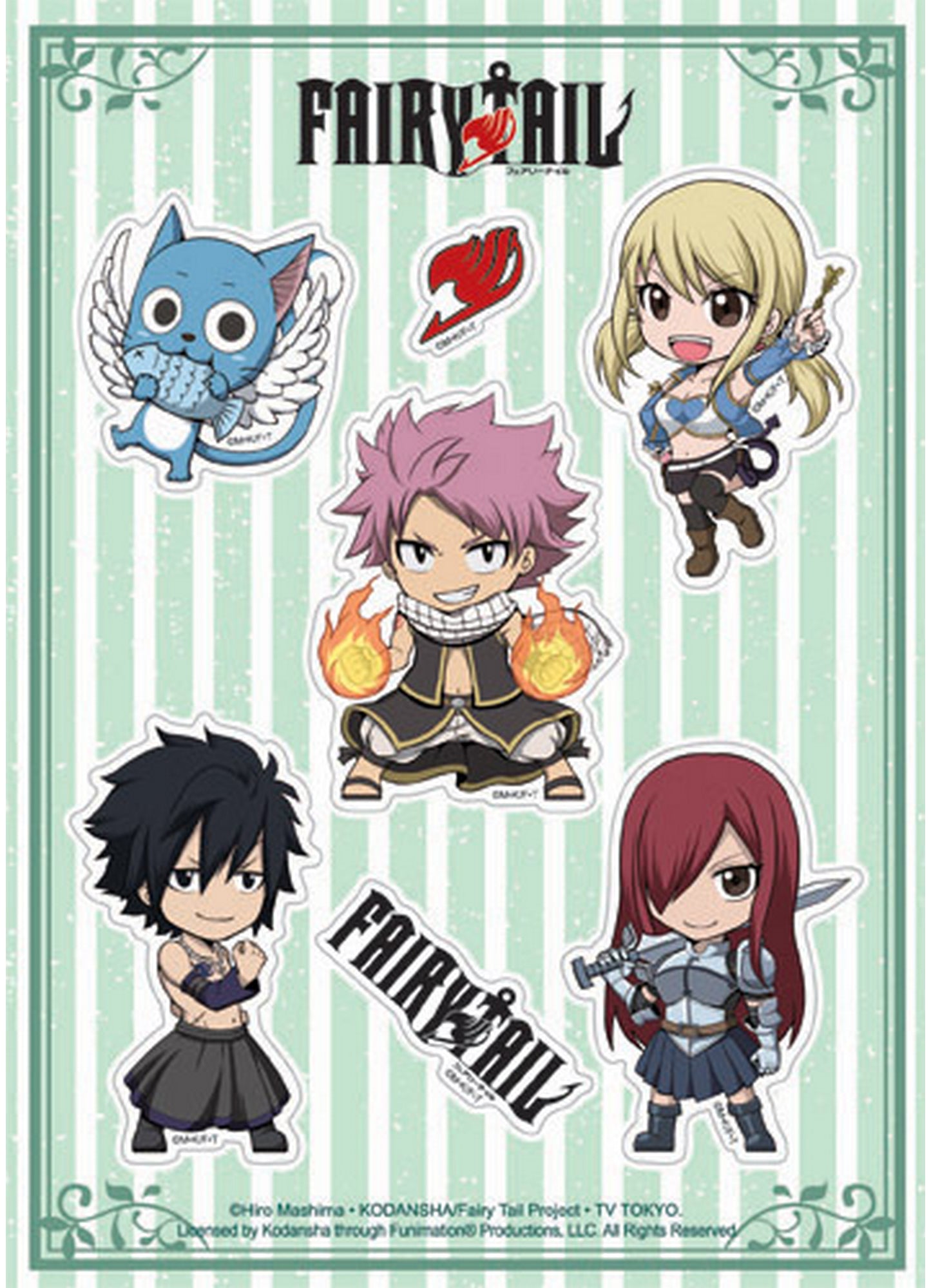 Fairy Tail S7 - SD Group 2 Group Sticker Set 5"X7"