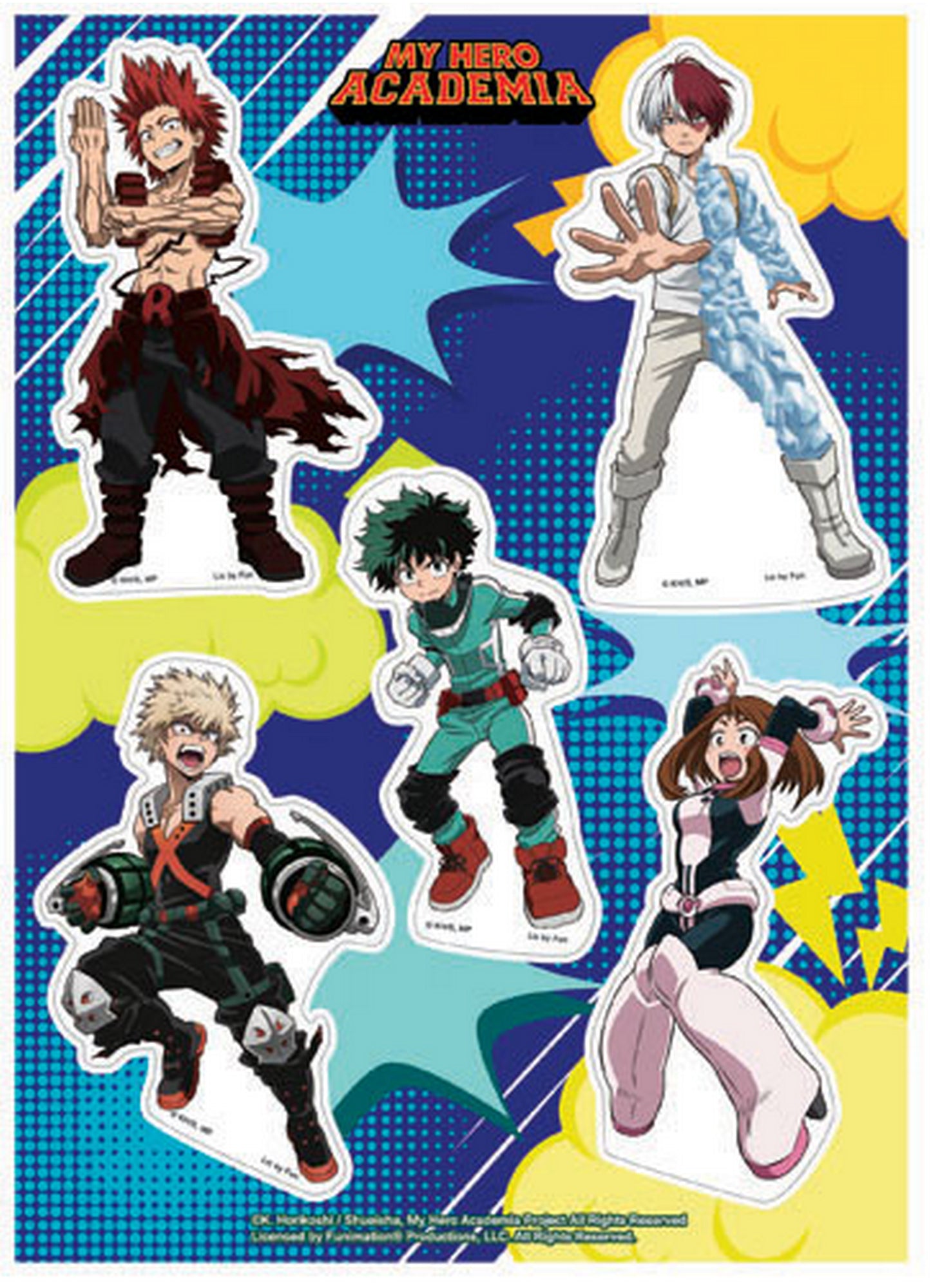 My Hero Academia - Group Hero Costume#3 Sticker Set 5"X7"