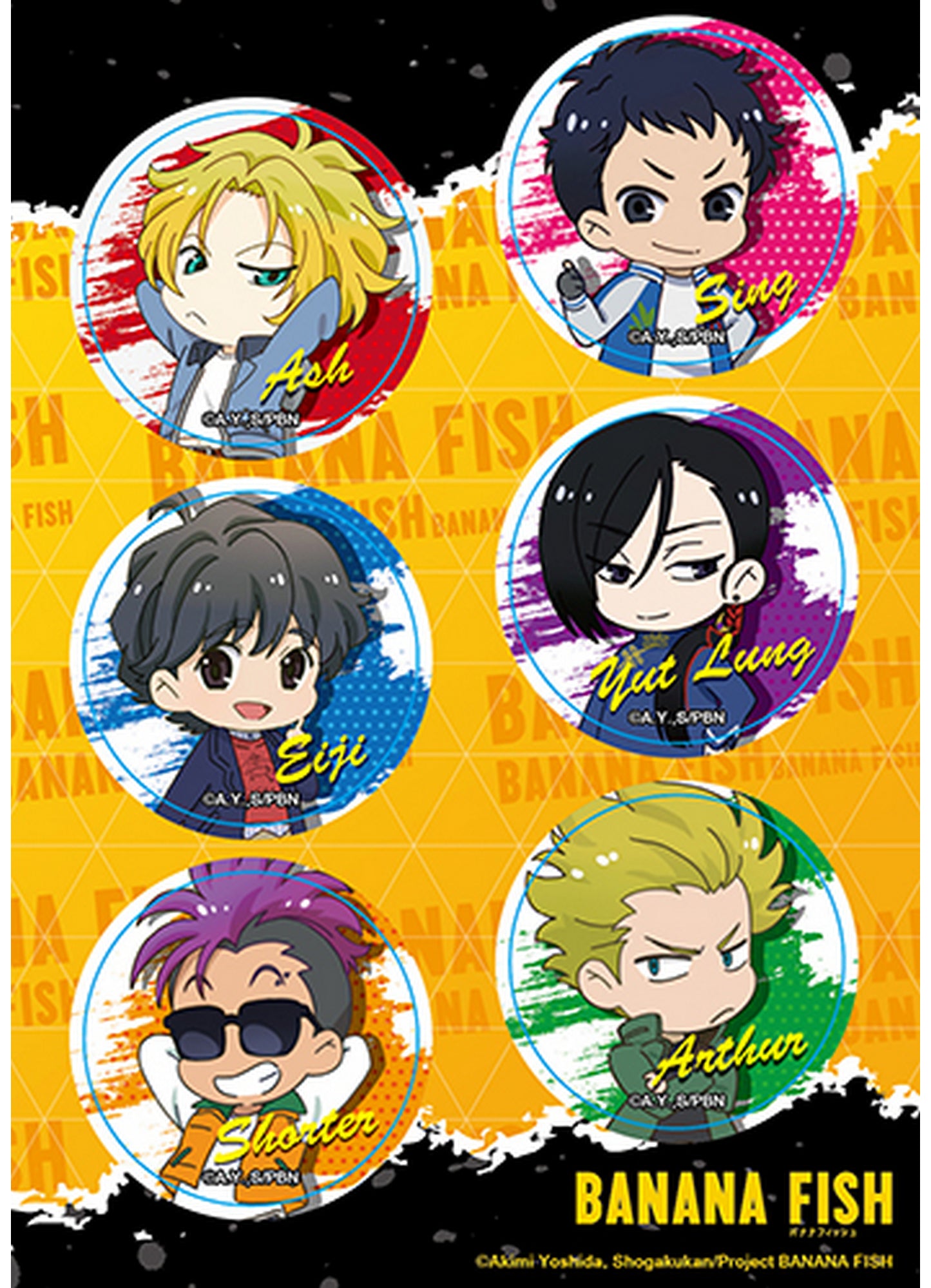 Banana Fish - Group SD #2 Sticker Set 5"X7"