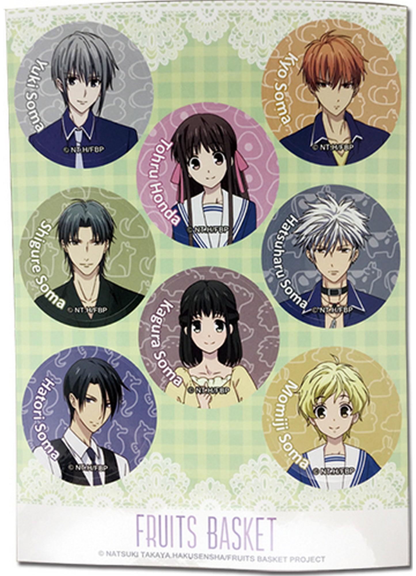 Fruits Basket - Group Sticker Set 5"X7"