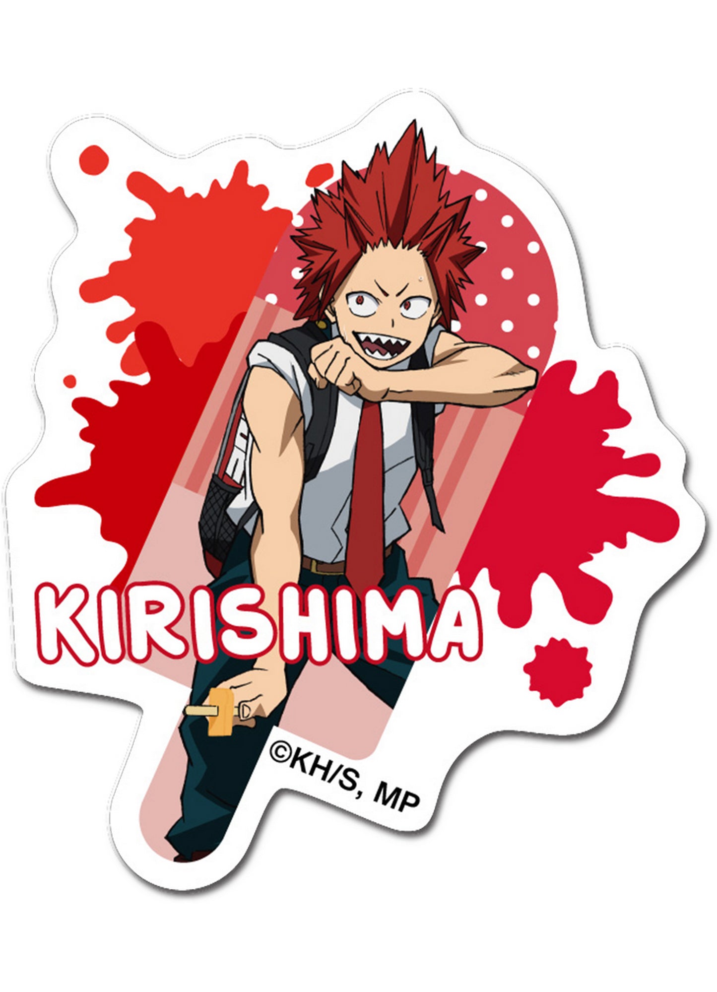 My Hero Academia - Ice Cream Eijiro Kirishima "Red Riot" Die-Cut Sticker 3.5"