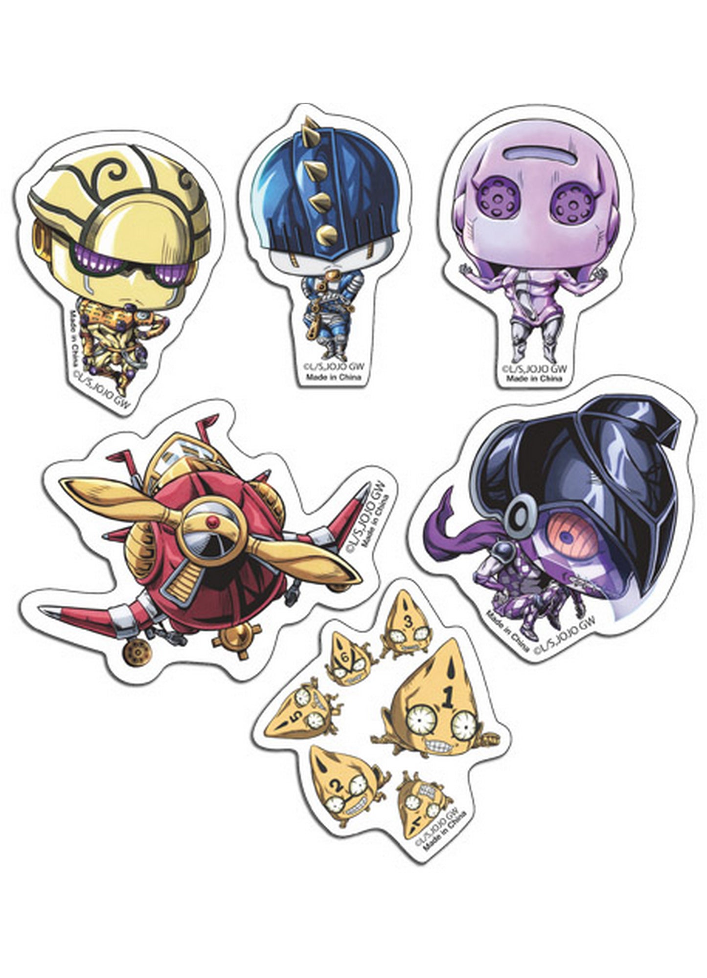 Jojos S4 - Stand Die-Cut Sticker Set