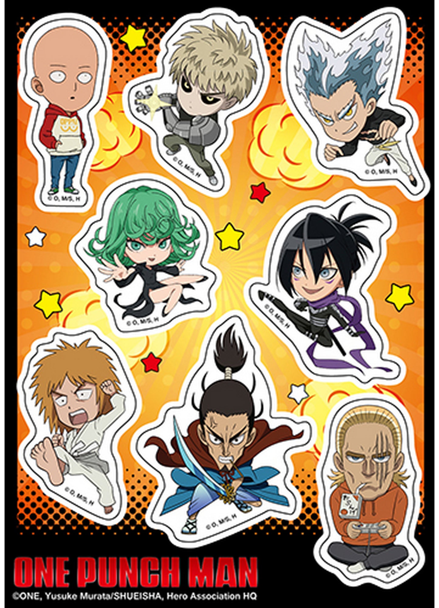 One Punch Man S2 - SD Sticker Set 5"X7"