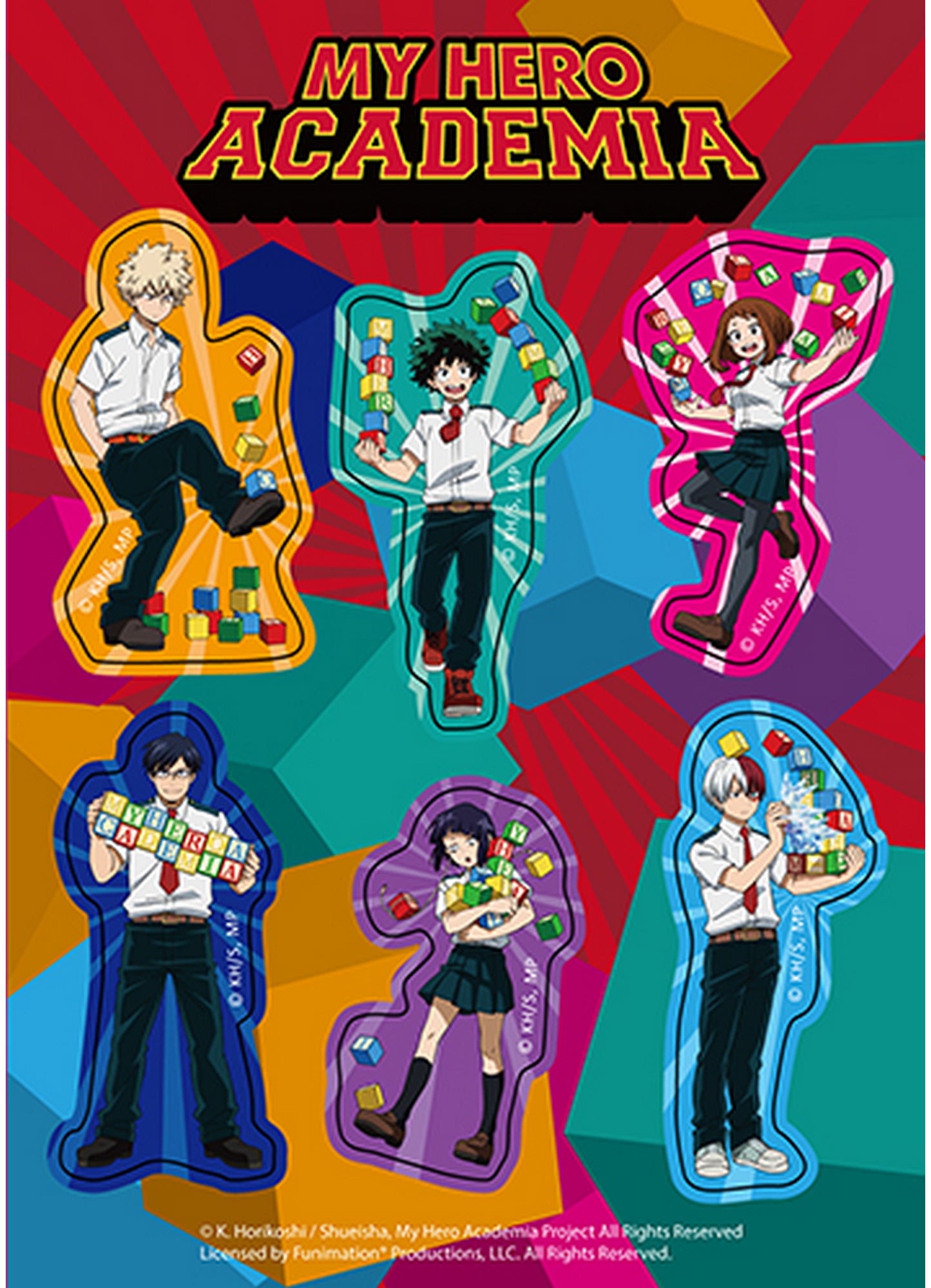 My Hero Academia S3 - Artwork D Sticker Set 5"X7"