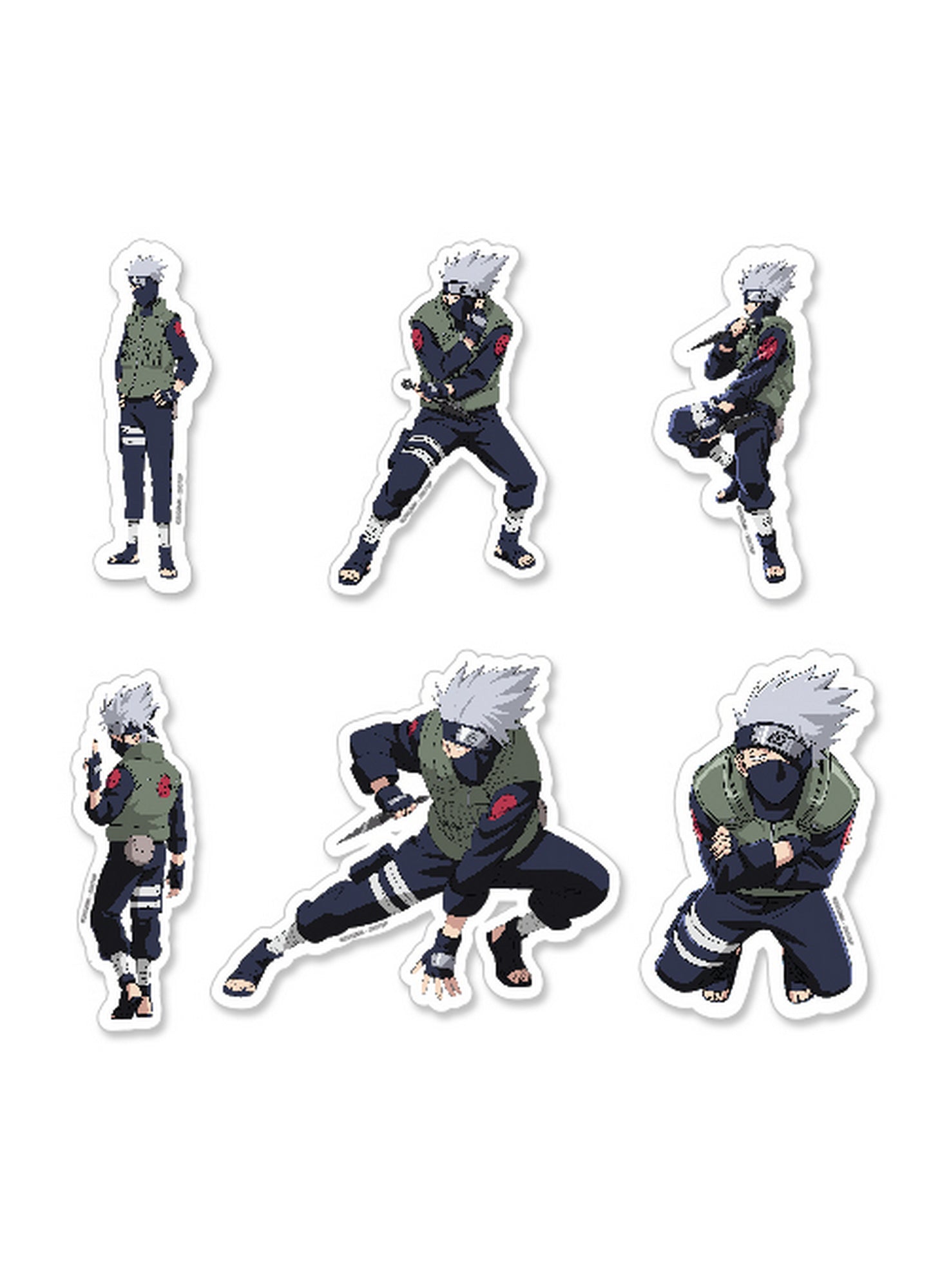 Naruto Shippuden - Kakashi Hatake Die-Cut Sticker Set 3.5"