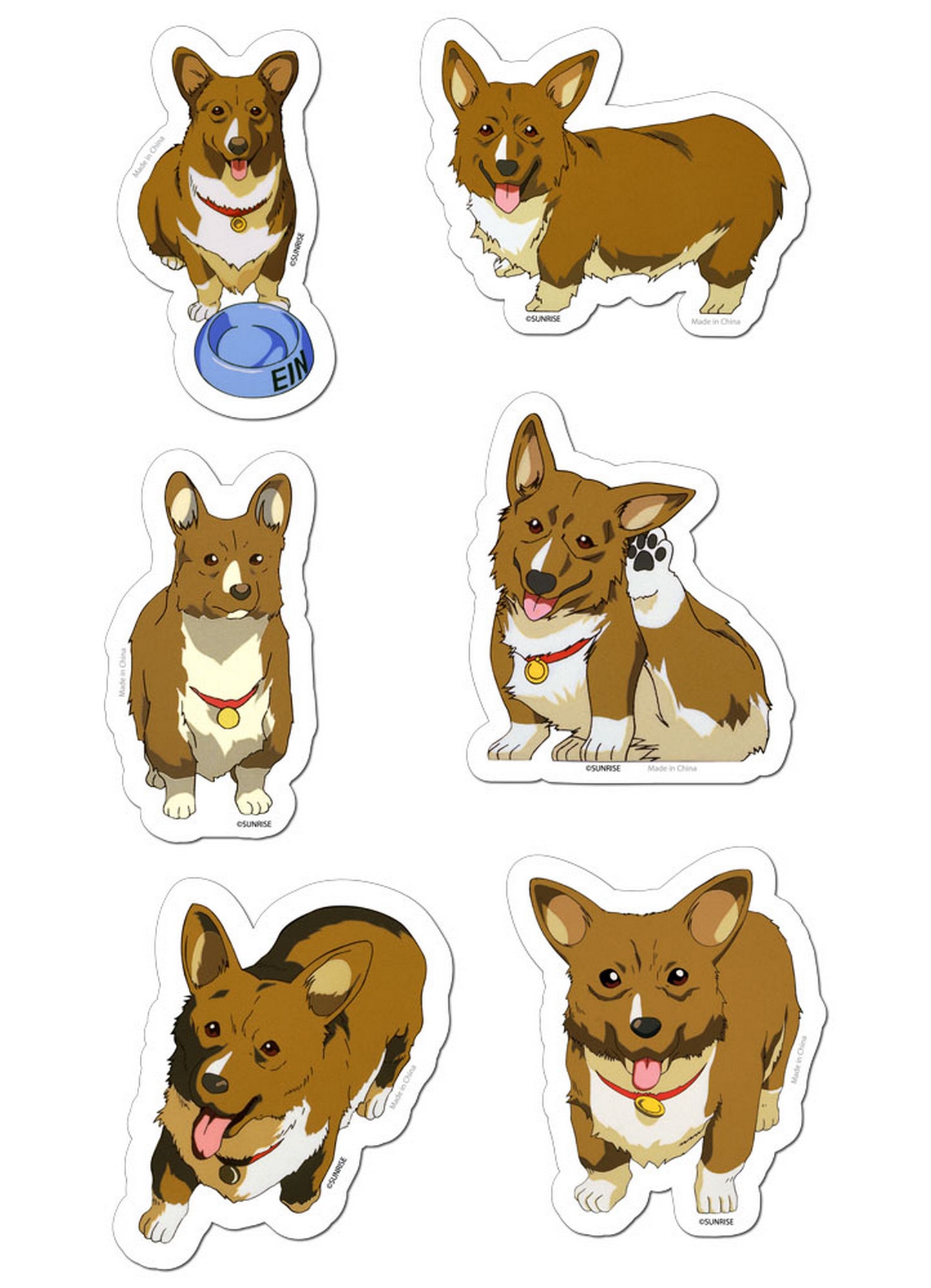 Cowboy Bebop - Ein Die-Cut Sticker Set 4"