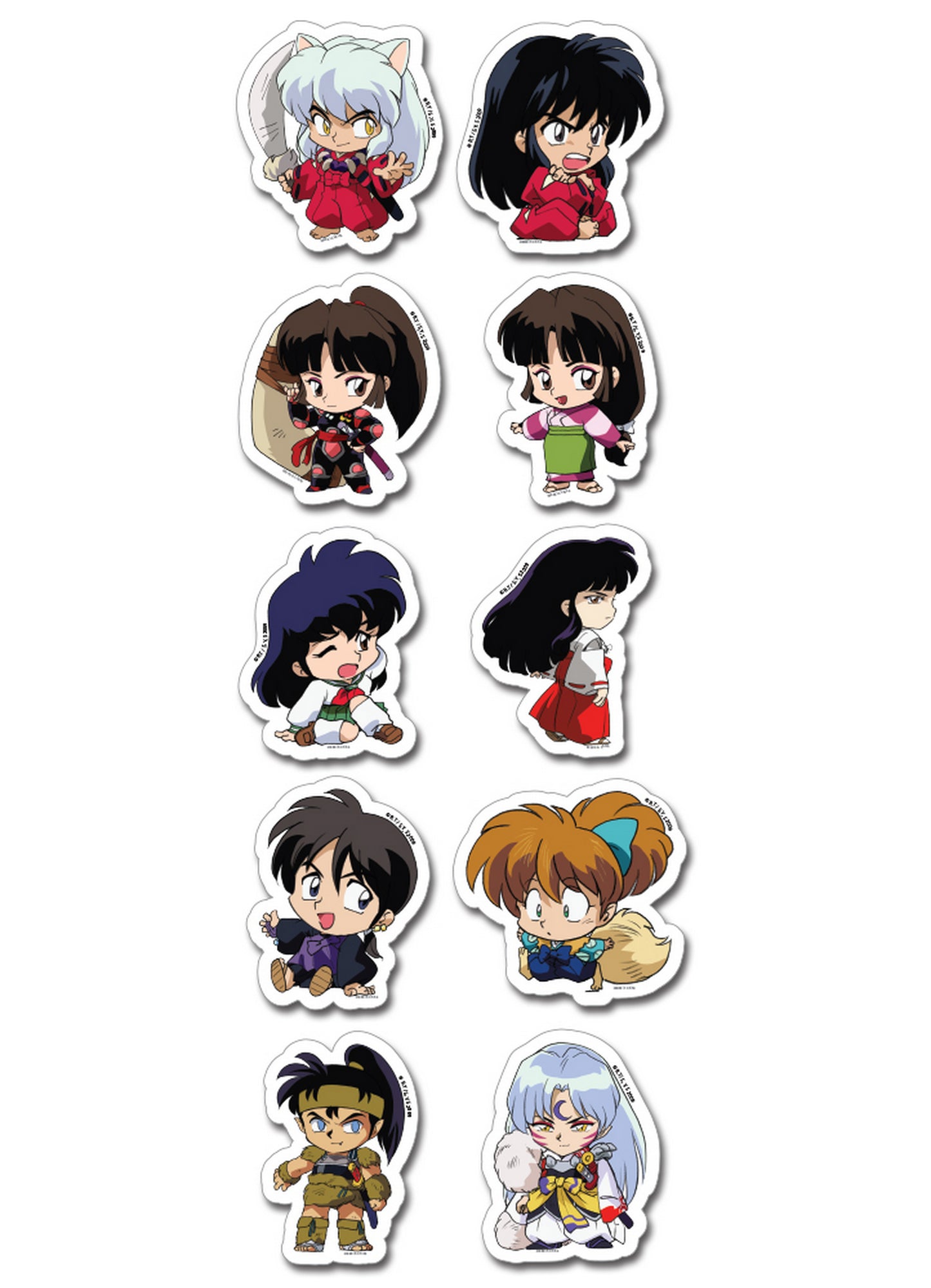 Inuyasha - Inuyasha SD Die-Cut Sticker Set 2