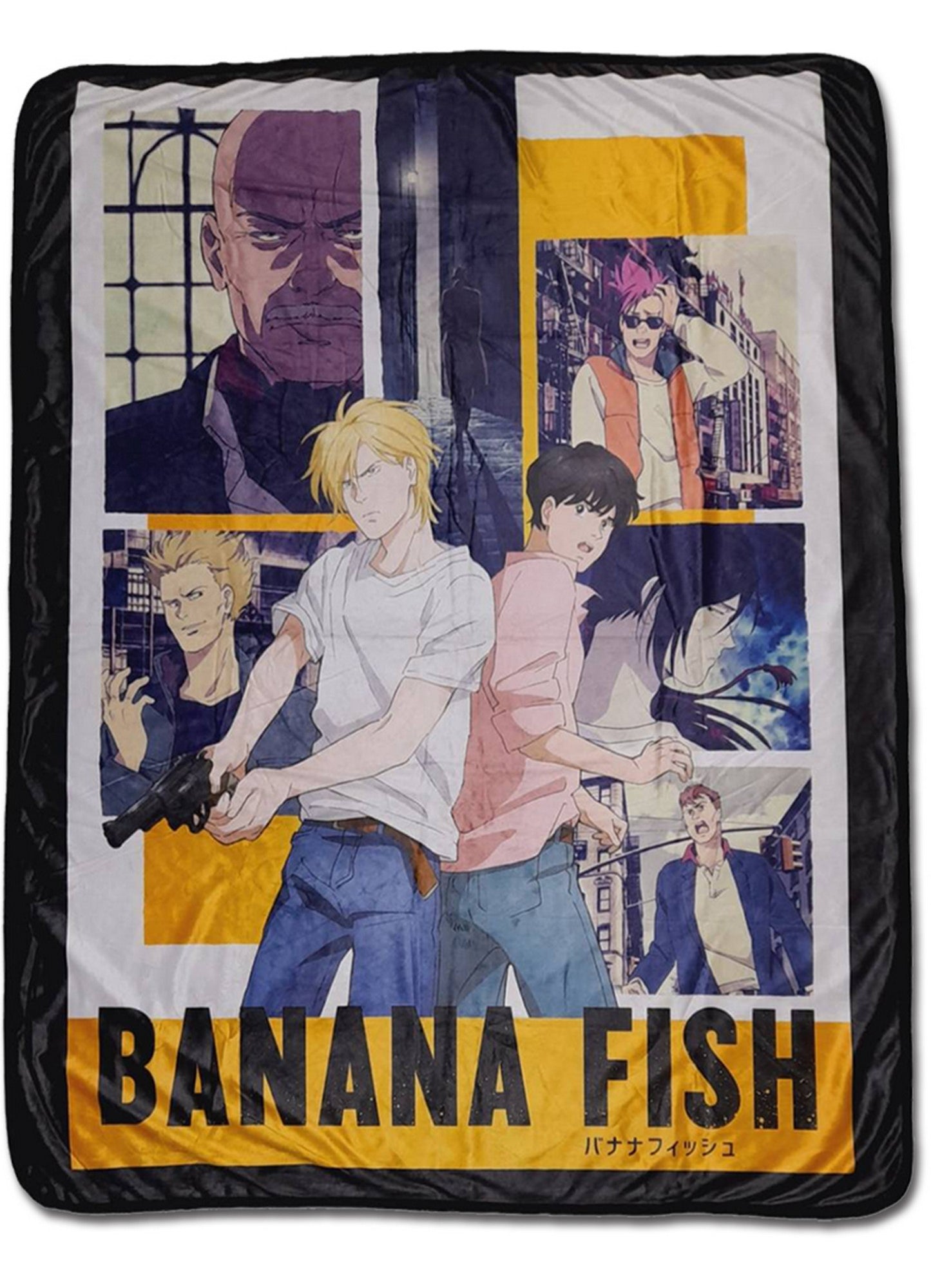 Banana Fish - Group Throw Blanket 46"W x 60"H