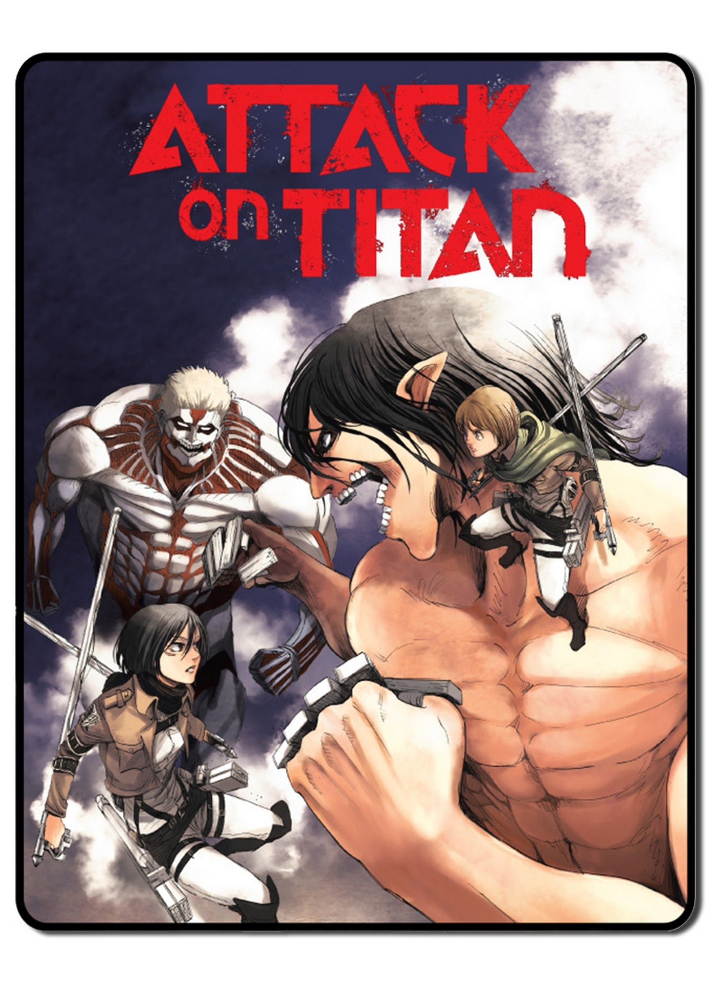 Attack On Titan Manga - Armor And Attack Titan Throw Blanket 46"W x 60"H