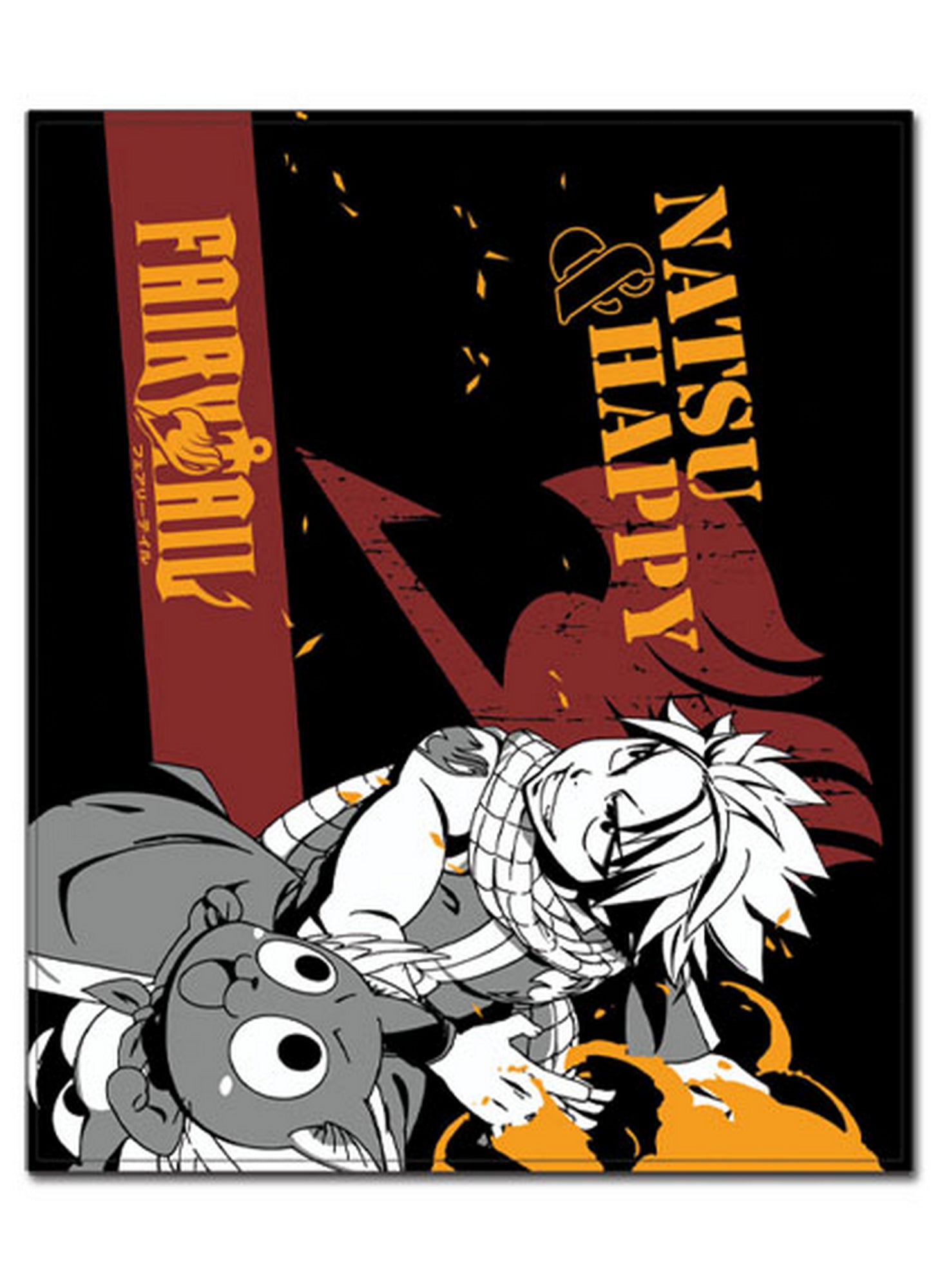 Fairy Tail S6 - Natsu Dragneel & Happy Throw Blanket 46"W x 60"H
