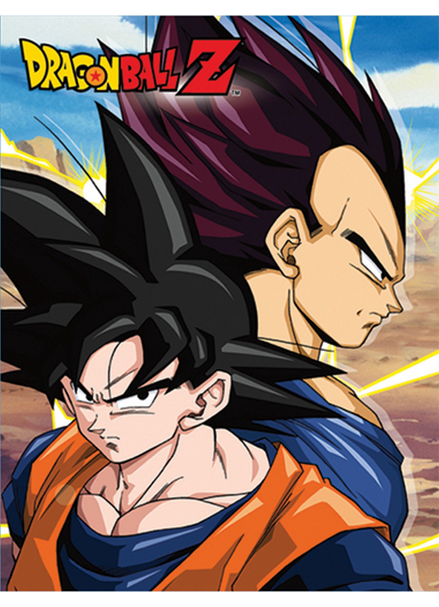 Dragon Ball Z - Son Goku & Vegeta Sublimation Throw Blanket 46"W x 60"H