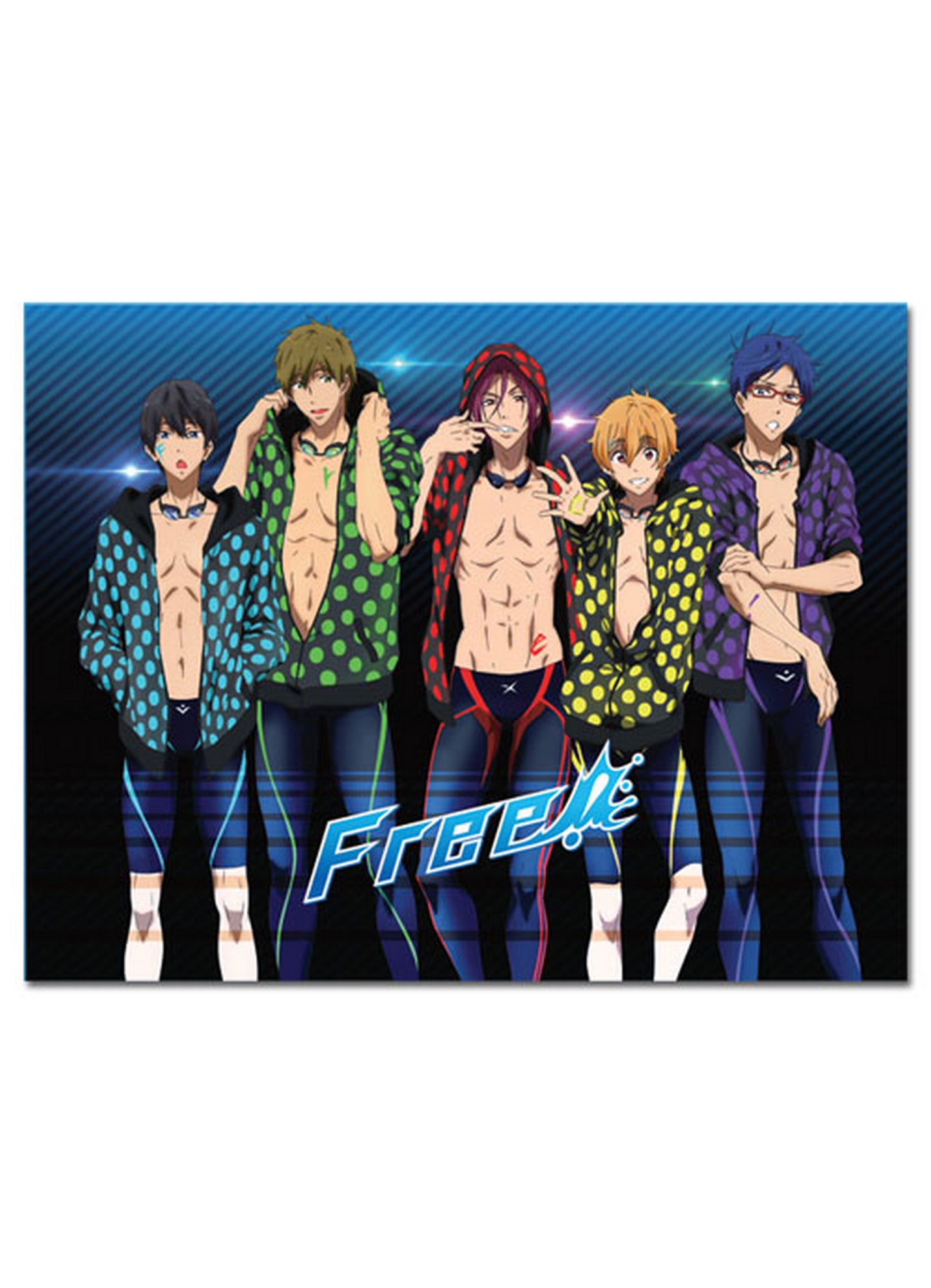 Free! - Haruka Nanase, & Rin Matsuoka Sublimation Throw Blanket 46"W x 60"H