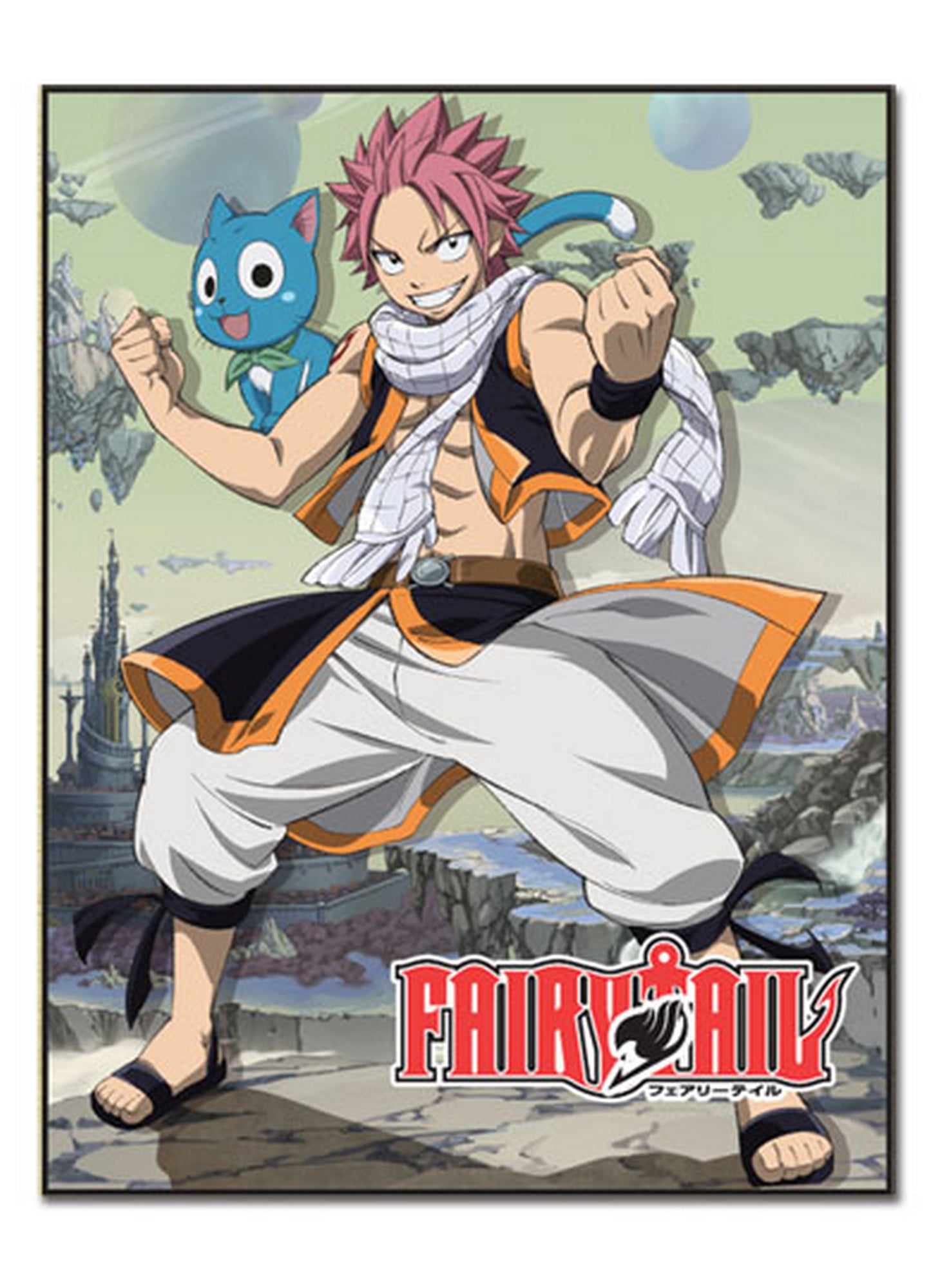 Fairy Tail - Natsu Dragneel & Happy Sublimation Throw Blanket 46"W x 60"H
