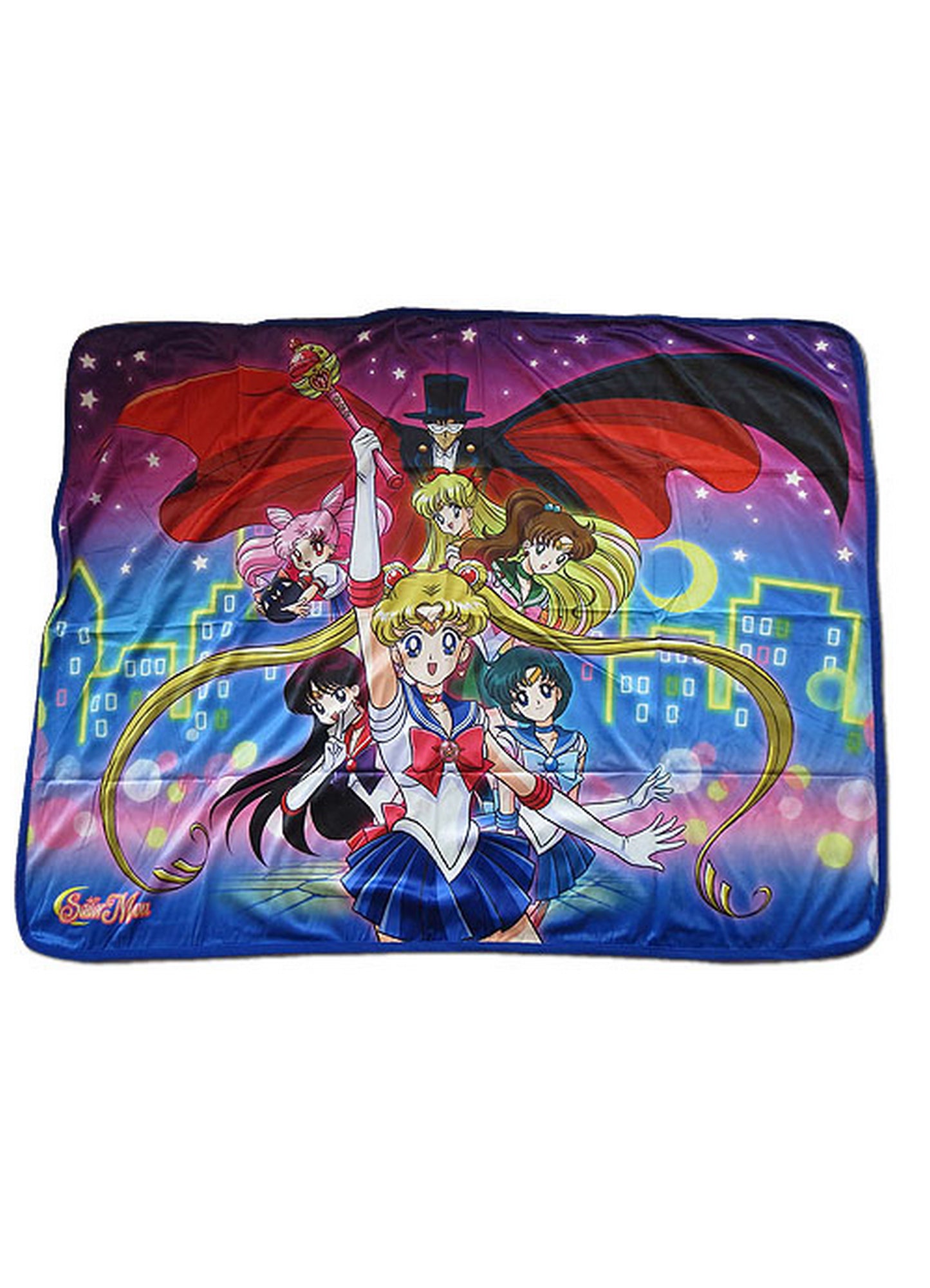 Sailor Moon R - Sailor Moon Group Sublimation Throw Blanket 46"W x 60"H