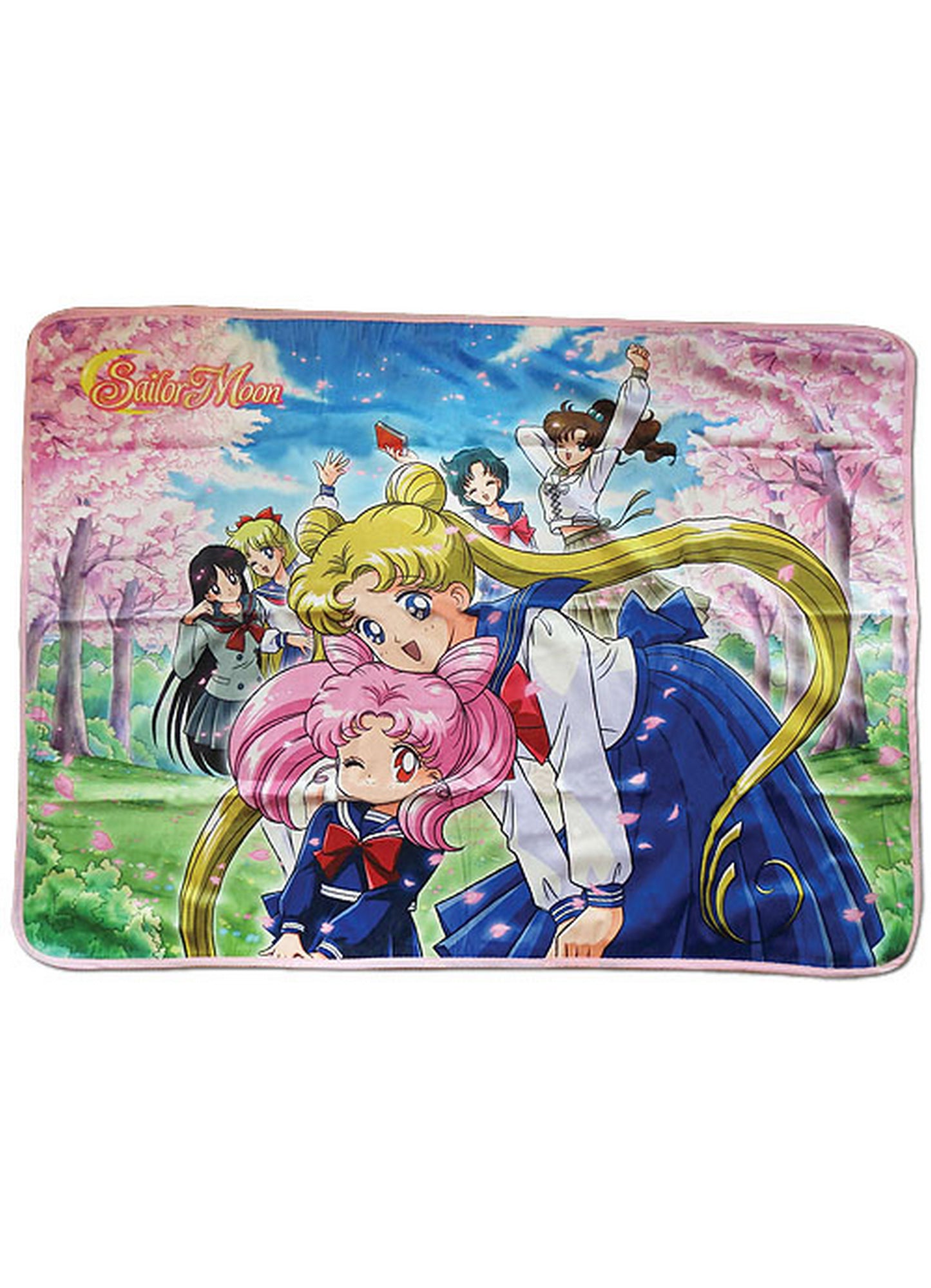 Sailor Moon R - Usagi Group Sublimation Throw Blanket 46"W x 60"H