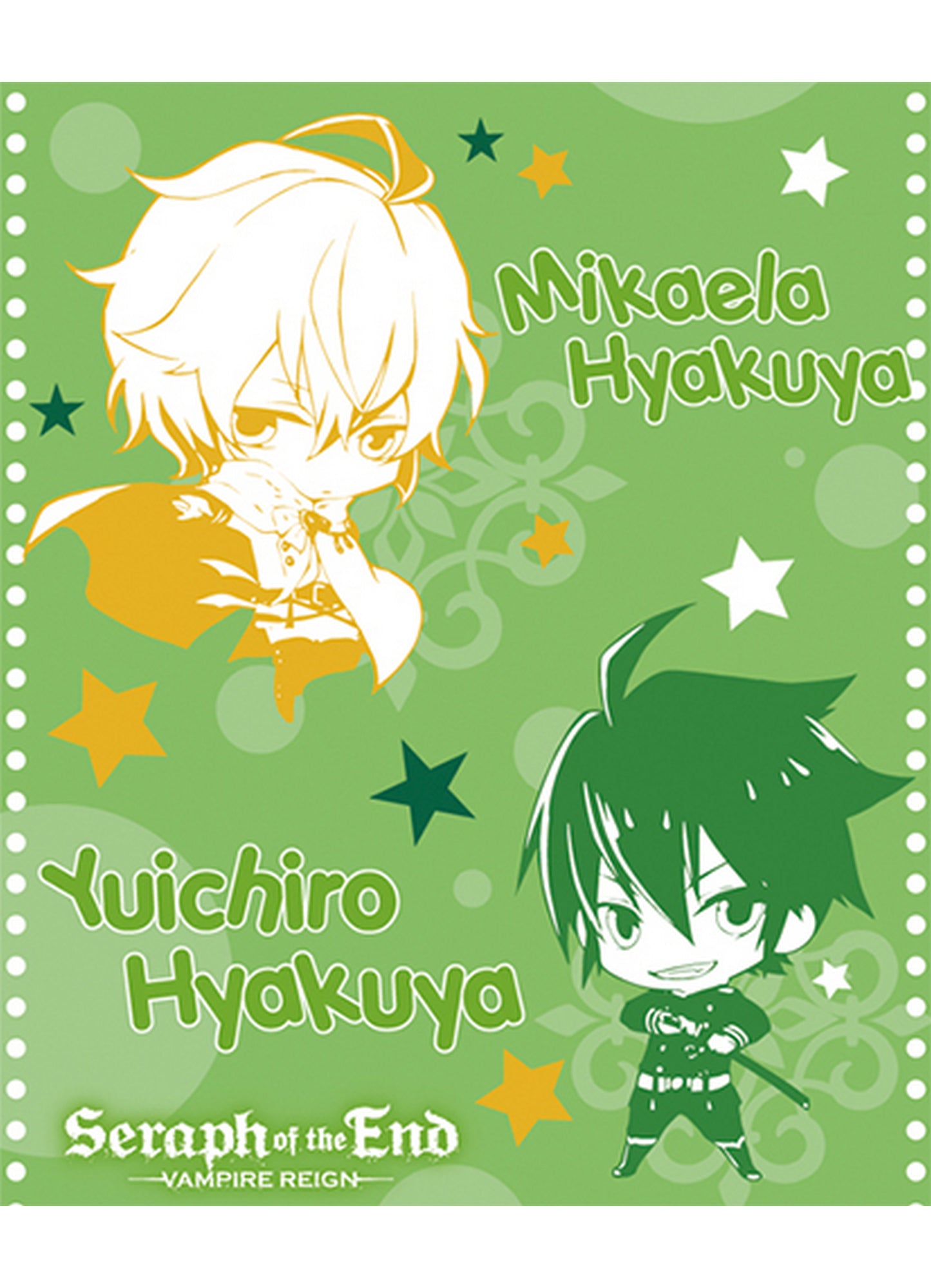 Seraph Of The End - SD Group Throw Blanket 46"W x 60"H