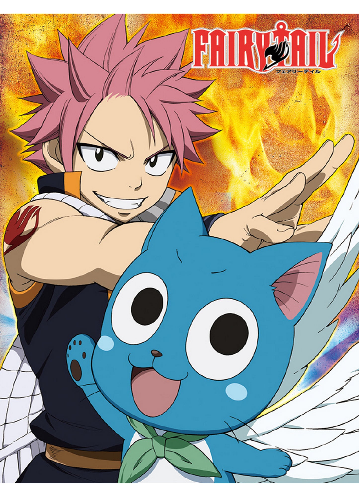 Fairy Tail - Natsu Dragneel & Happy 2 Sublimation Throw Blanket 46"W x 60"H