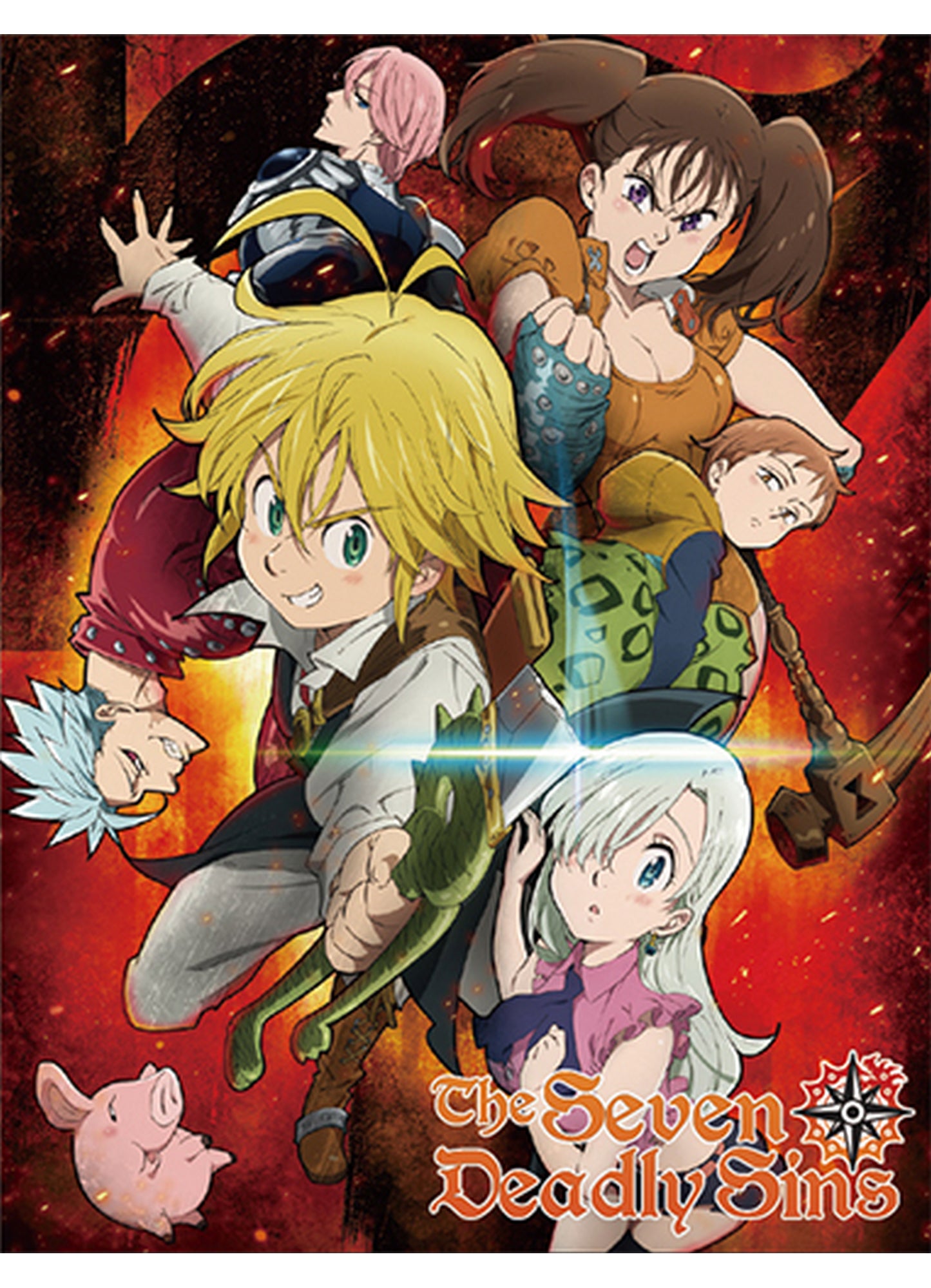 The Seven Deadly Sins - Group 2 Sublimation Throw Blanket 46"W x 60"H