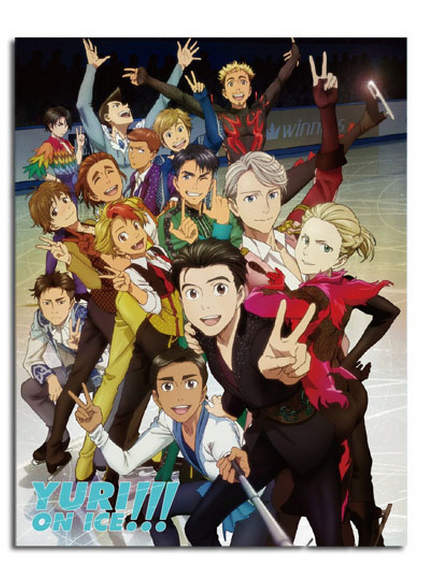 Yuri!!! On Ice - Key Art 2 Sublimation Blanket 46"W x 60"H