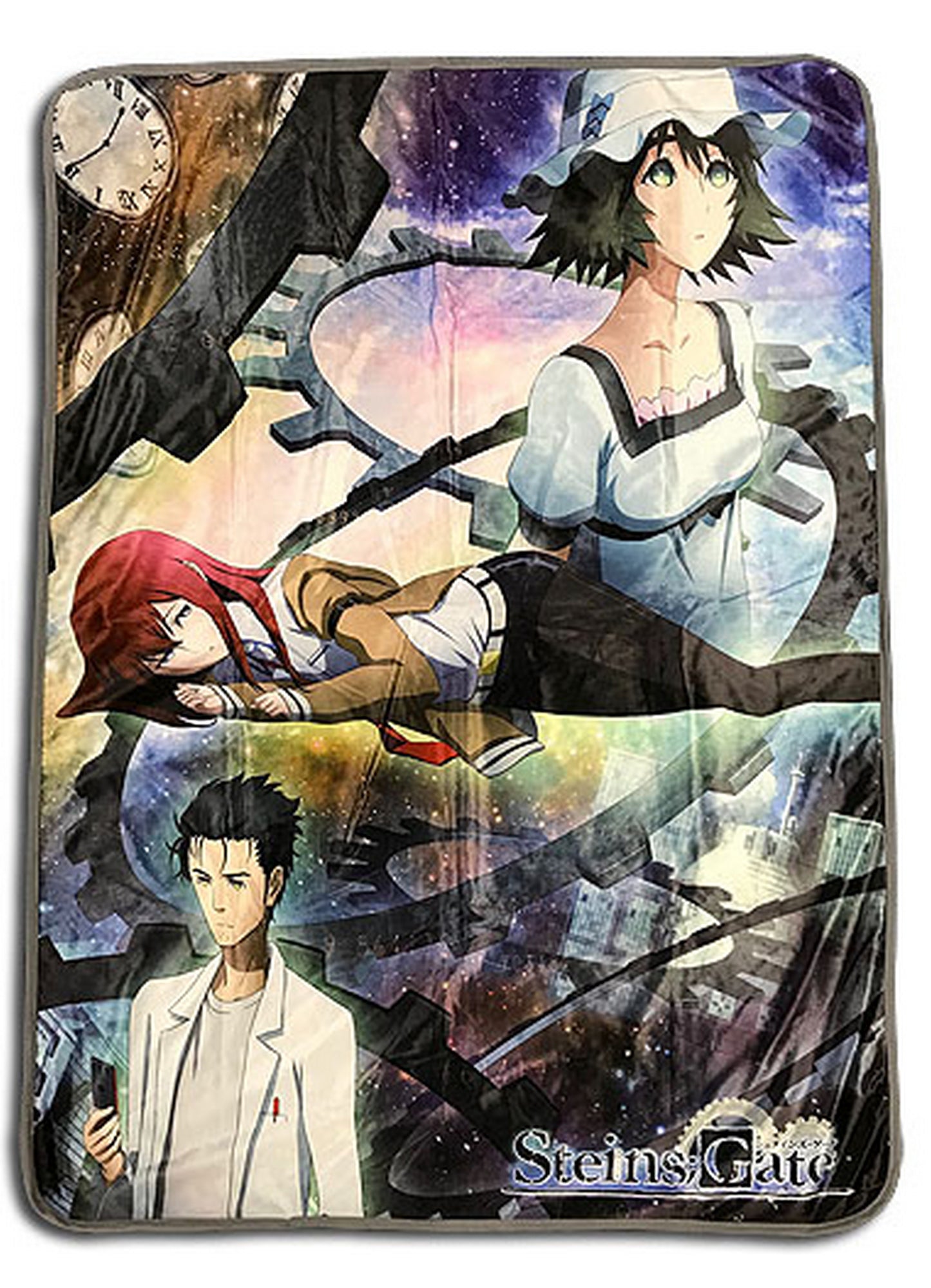 Steins;Gate - Key Art Sublimation Throw Blanket 46"W x 60"H