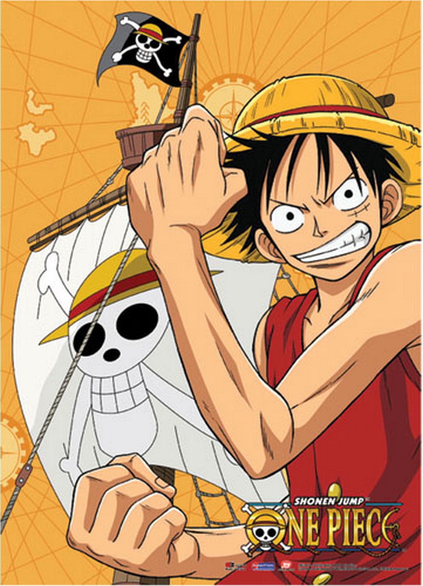 One Piece - Monkey D/ Luffy Wall Scroll 31"W x 43"H