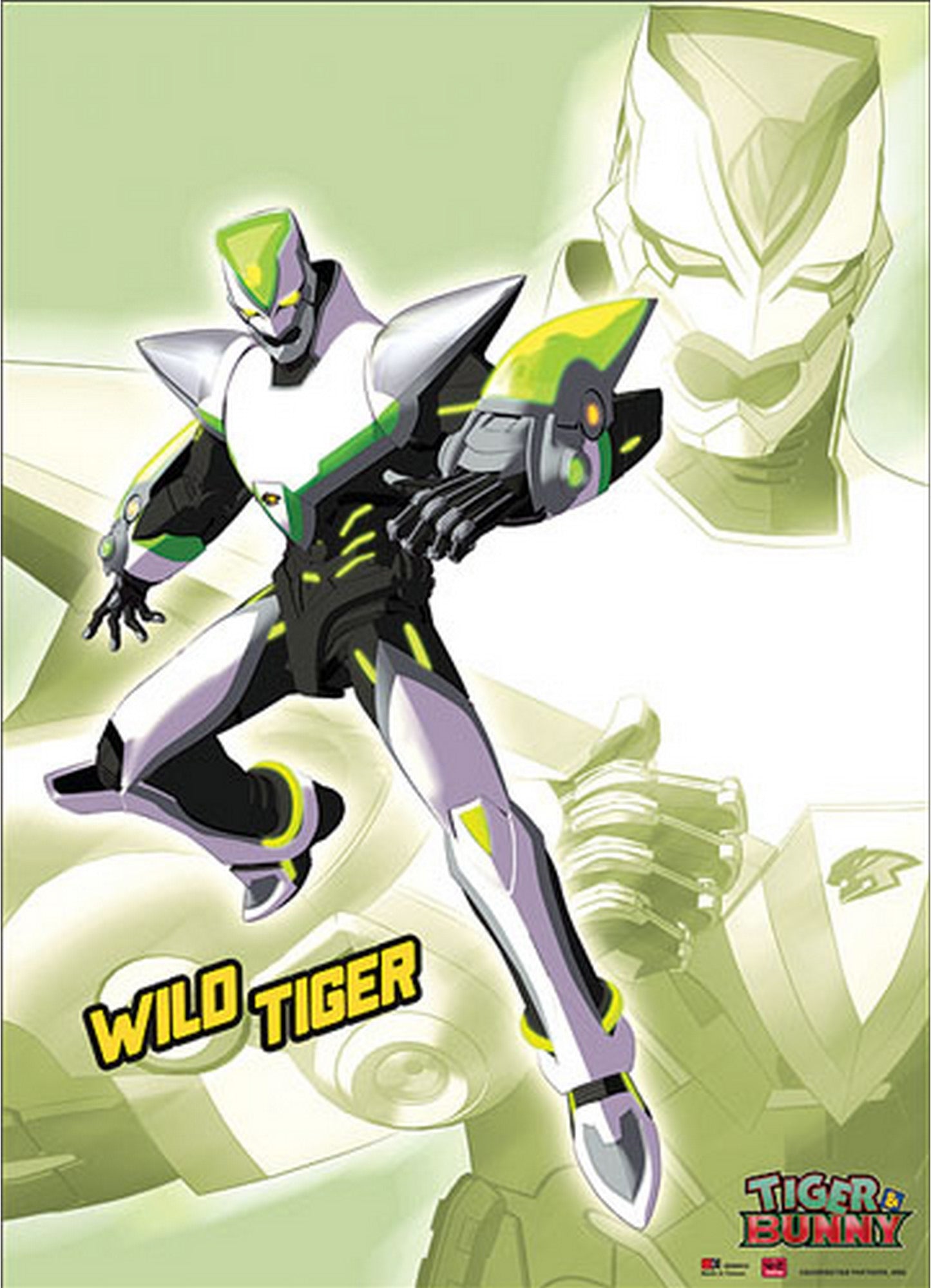 Tiger & Bunny - Wild Tiger Wall Scroll 31"W x 43"H