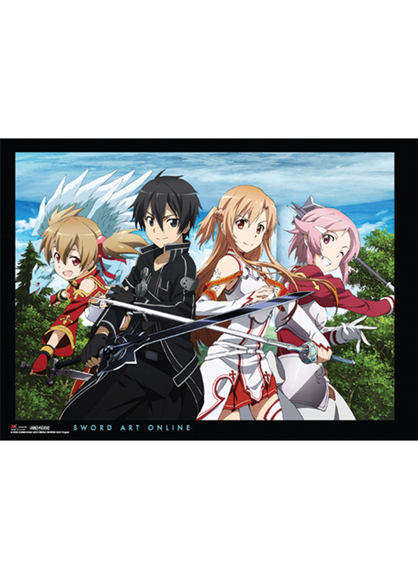Sword Art Online - Group Wall Scroll 31"W x 43"H