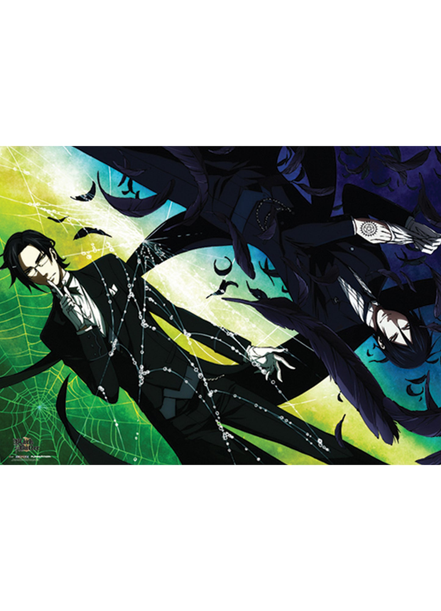 Black Butler 2 - Sebastian Michaelis And Claude Faustus Wall Scroll 31"W x 43"H