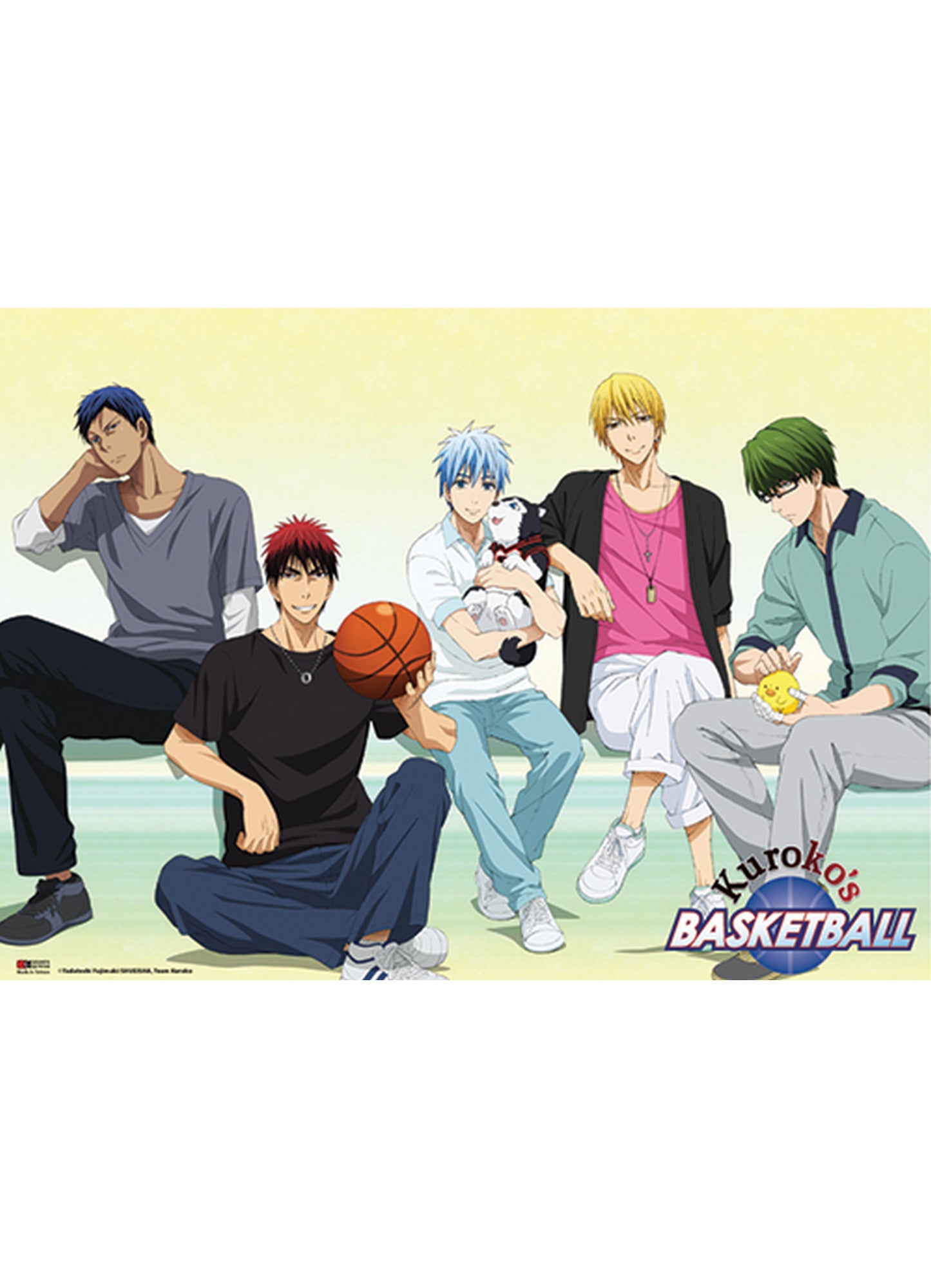Kuroko's Basketball - Casual Wear Wall Scroll 31"W x 43"H