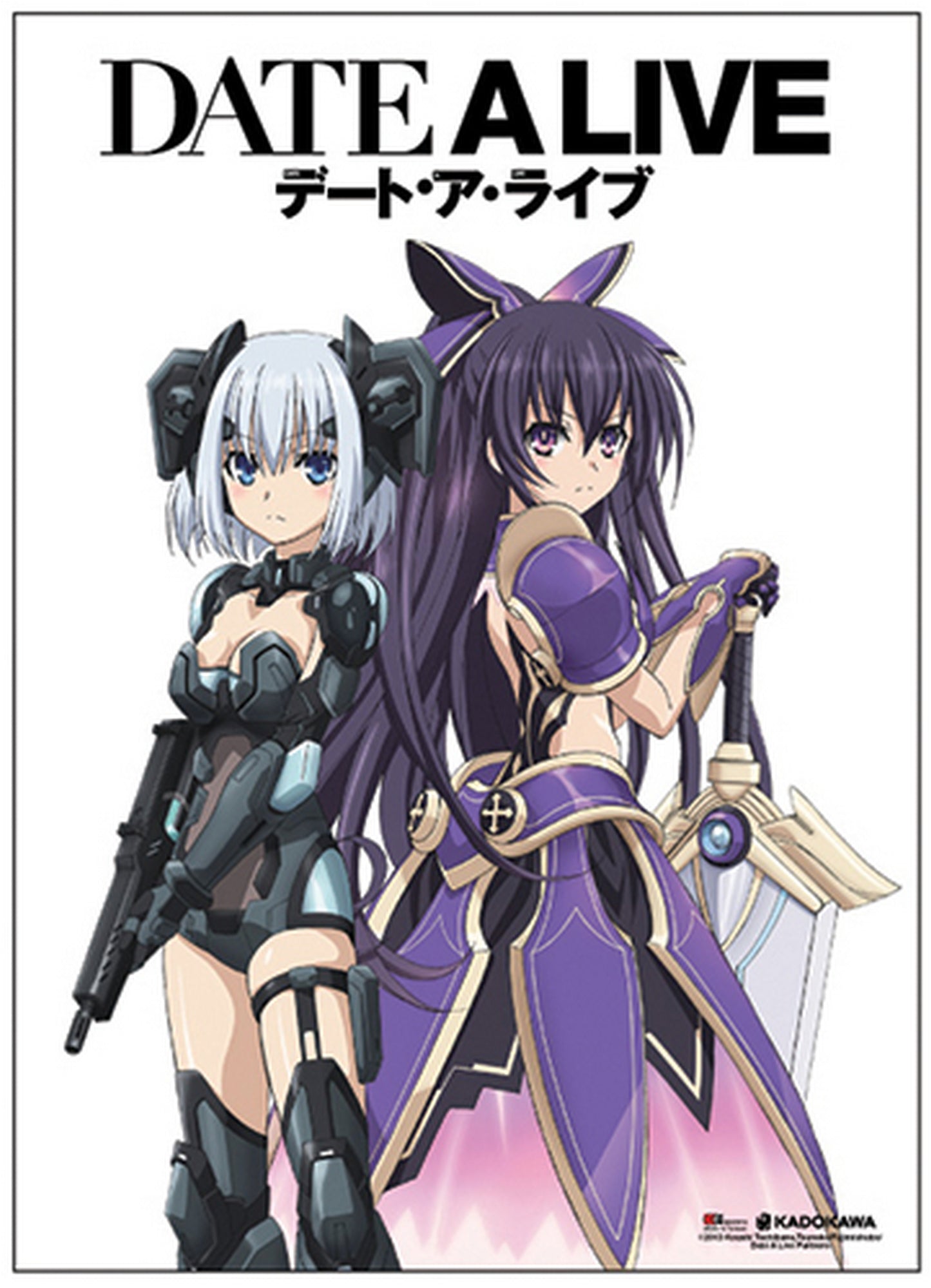 Date A Live - Origami Tobiichi And Tohka Yatogami Wall Scroll 31"W x 43"H