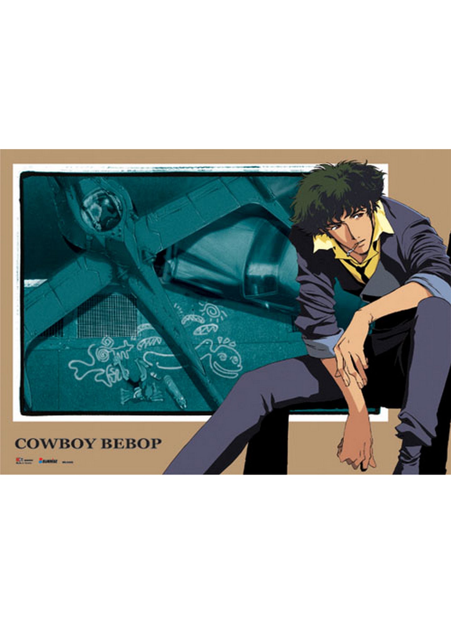 Cowboy Bebop - Spike Spiegel & Swordfish II Wall Scroll 31"W x 43"H