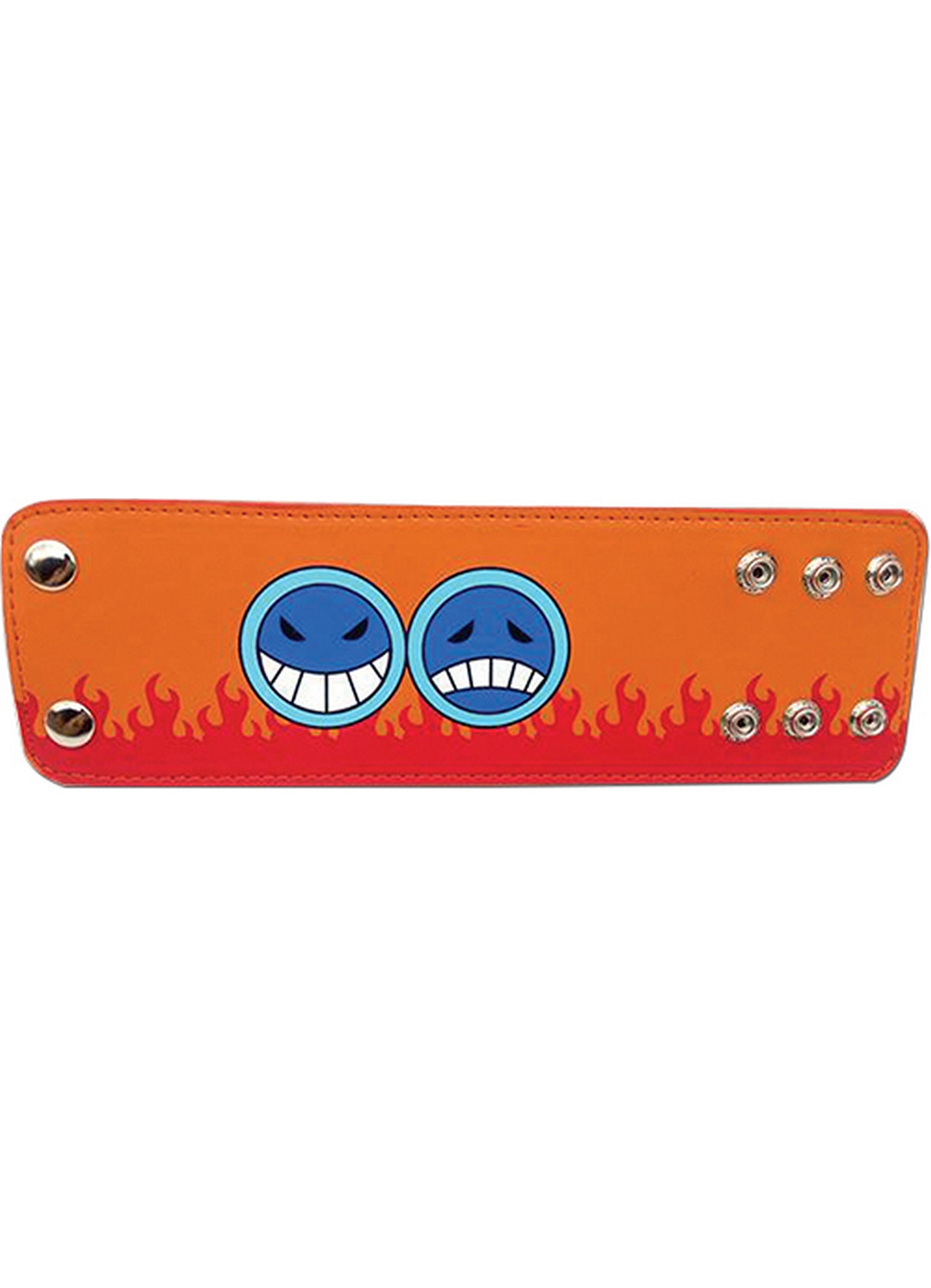 One Piece - Portgas D. Aces Hat Icon Leather Wristband